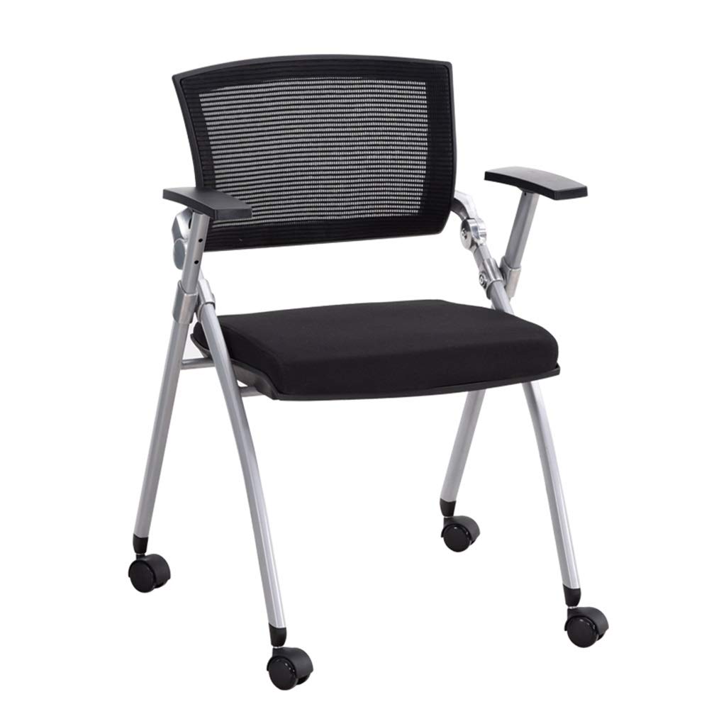 Ergonomic Folding Office Training Chair with Aluminum Alloy Writing Board - Multifunctional Conference Room & Reception Chair - Sturdy 4-Legged Mesh Task Chair for Staff (Style 3, Pack of 10) - Perfect for Corporate Meetings, Training Sessions & Office Workspaces