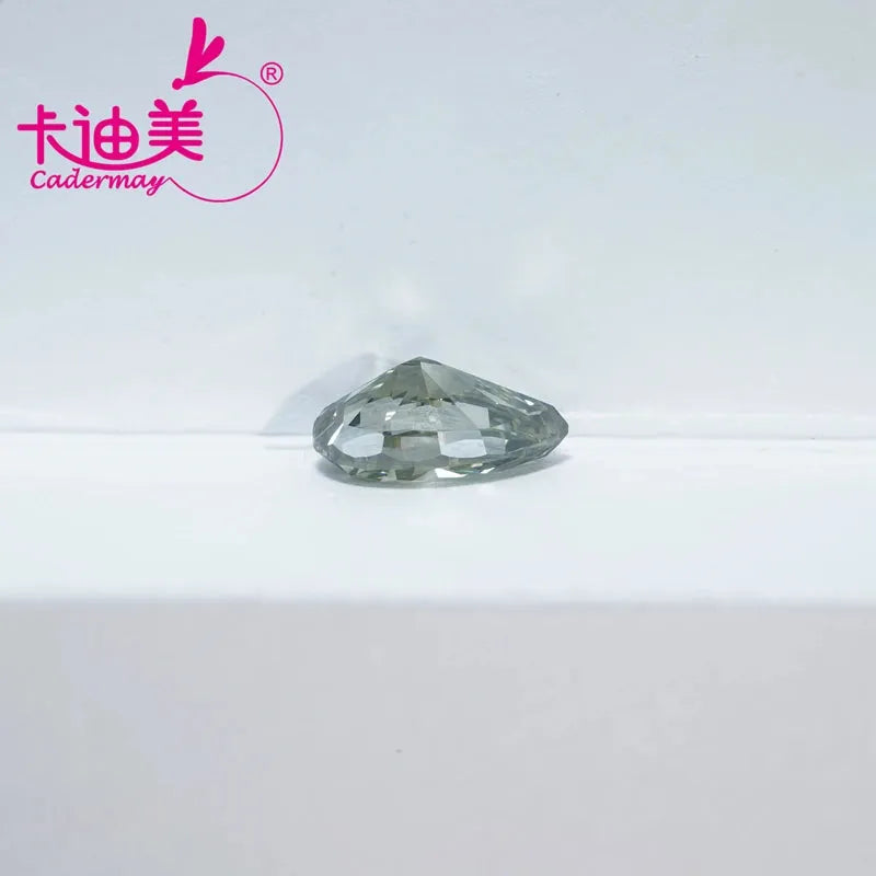 CADERMAY Pear Shape Vivid Green VVS2 Clarity CVD Lab Grown Diamond Loose Stone with IGI Certificate for Jewelry Making - Engagement Rings, Pendants & Custom Jewelry Design