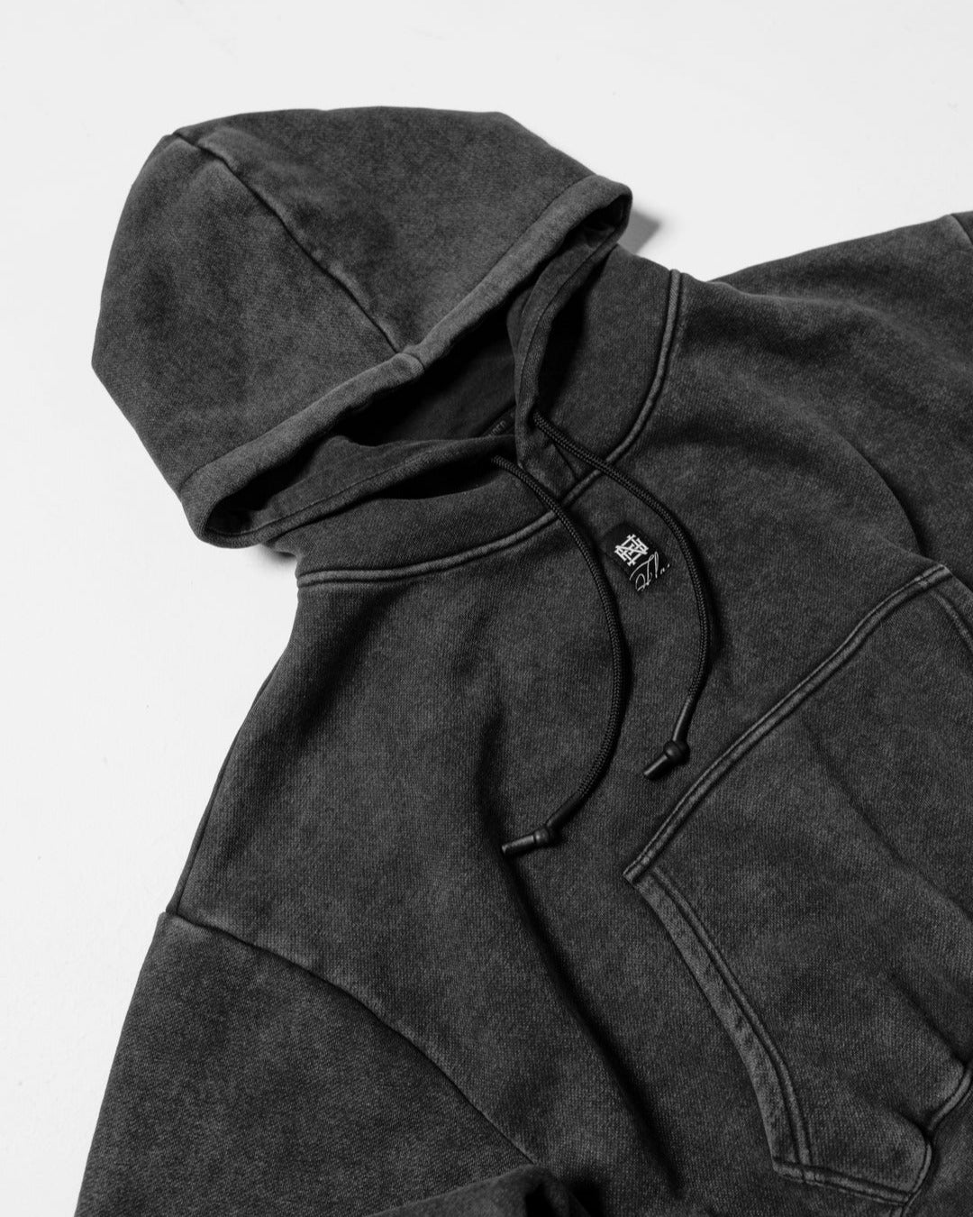 Women's Oversized Crop Hoodie - Acid Wash Distressed Style - Casual Streetwear for Women - Perfect for Loungewear, Gym, and Outdoor Activities