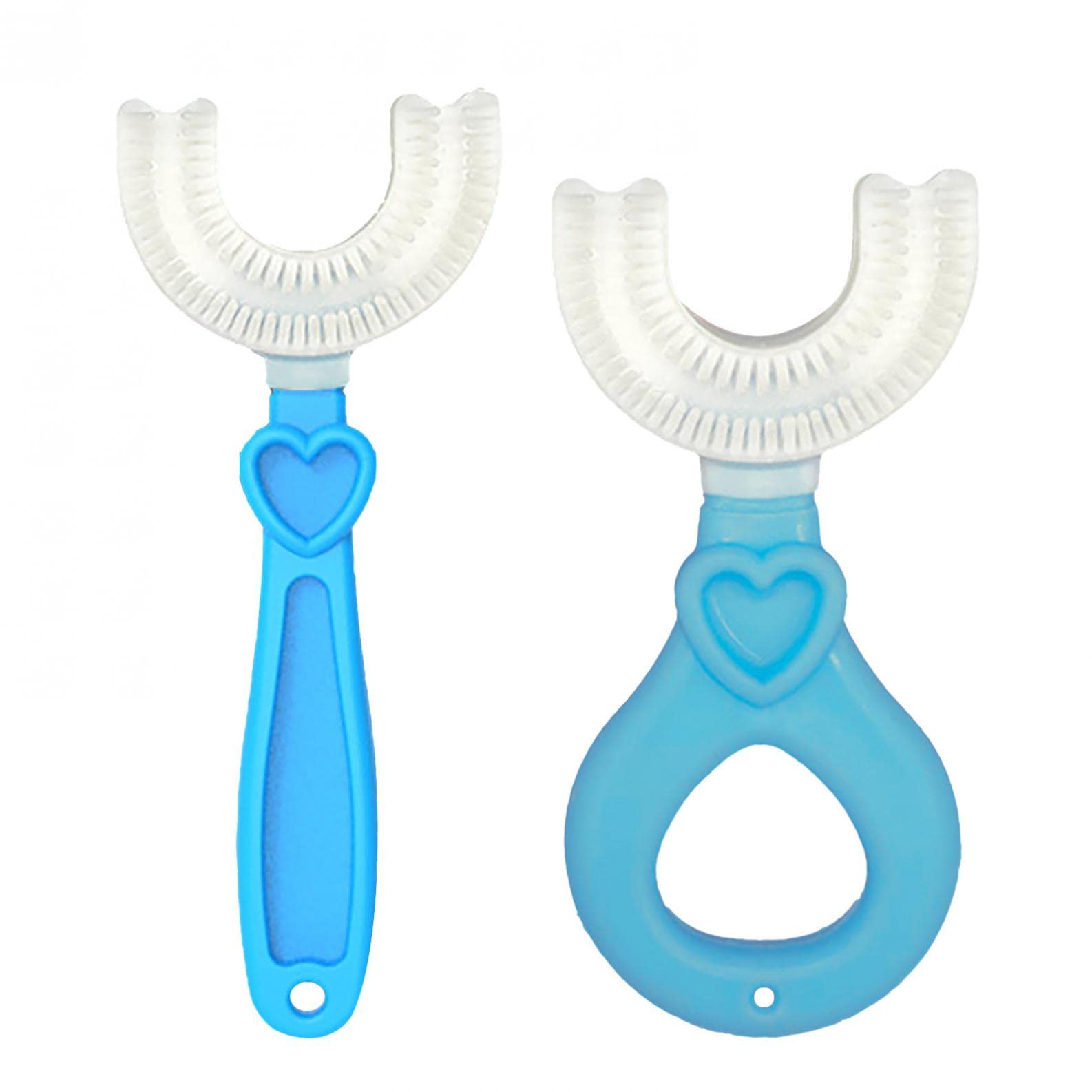 360° Soft Silicone U-Shaped Baby Toothbrush for Kids Ages 2-12 - Gentle Teeth Cleaning & Gum Massage Tool for Toddlers & Children | Perfect for Daily Oral Care & Teeth Whitening at Home