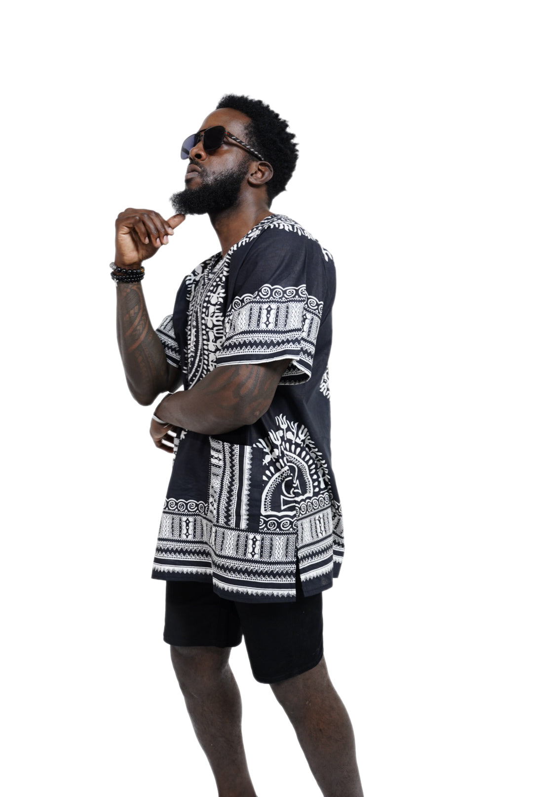 African Print Unisex Dashiki Shirt for Men & Women | Traditional Ankara Cotton Tunic Top | Perfect for Festivals, Concerts, Cruises & Outdoor Events | DP3578