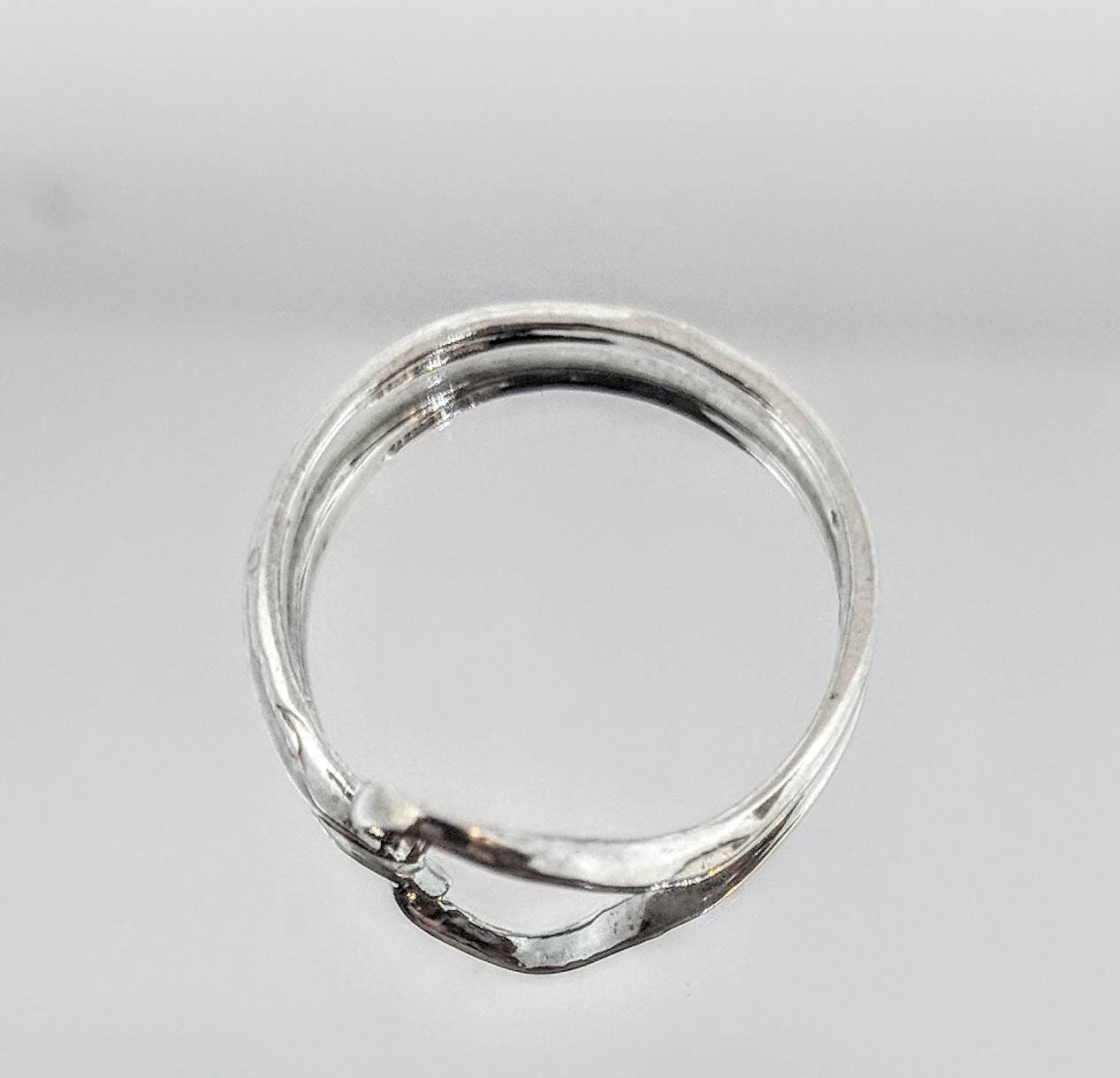 14K Gold or Sterling Silver Freeform Ring Shank - Size 7 DIY Jewelry Making, Fashion Statement Ring for Women (168 015/148 015) - Perfect for Handmade Jewelry Crafting & Everyday Wear