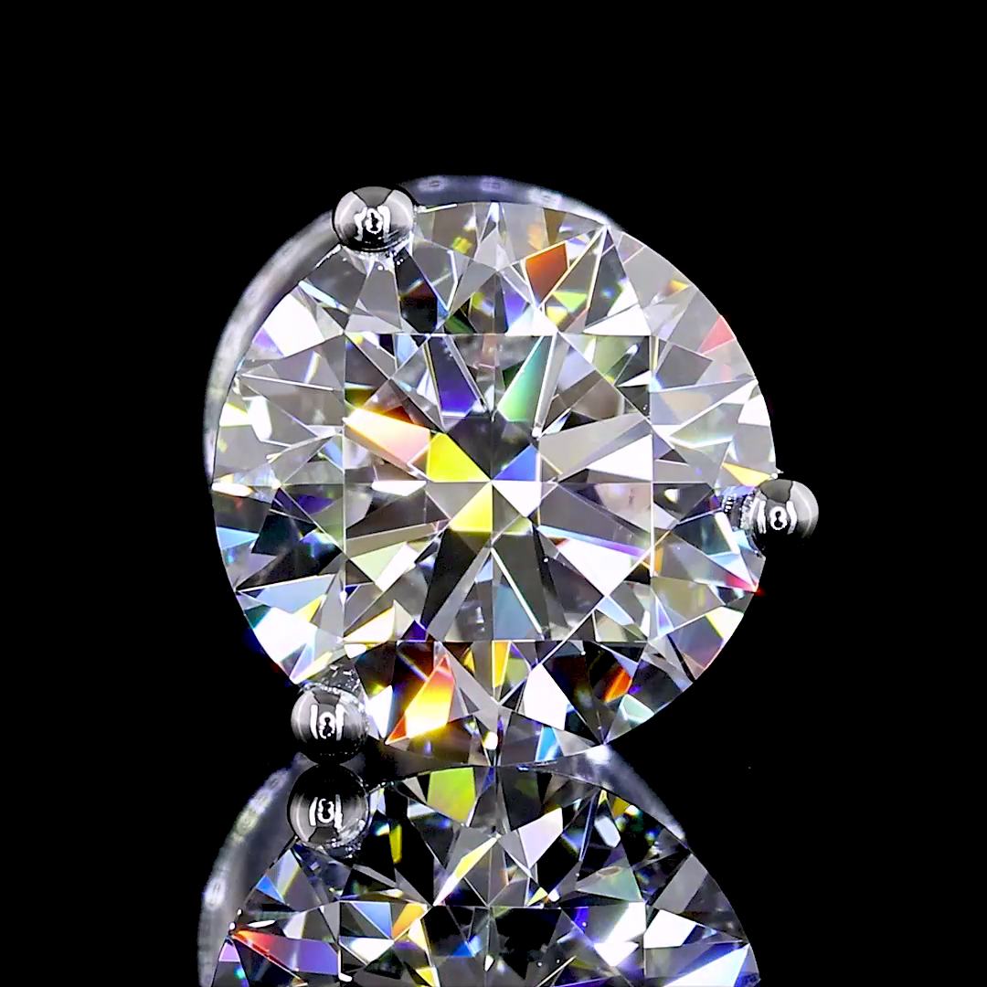 1.47 Carat Lab-Grown Round E VS1 Diamond 14K White Gold Martini Stud Earrings for Women - Perfect for Weddings, Anniversaries & Special Occasions