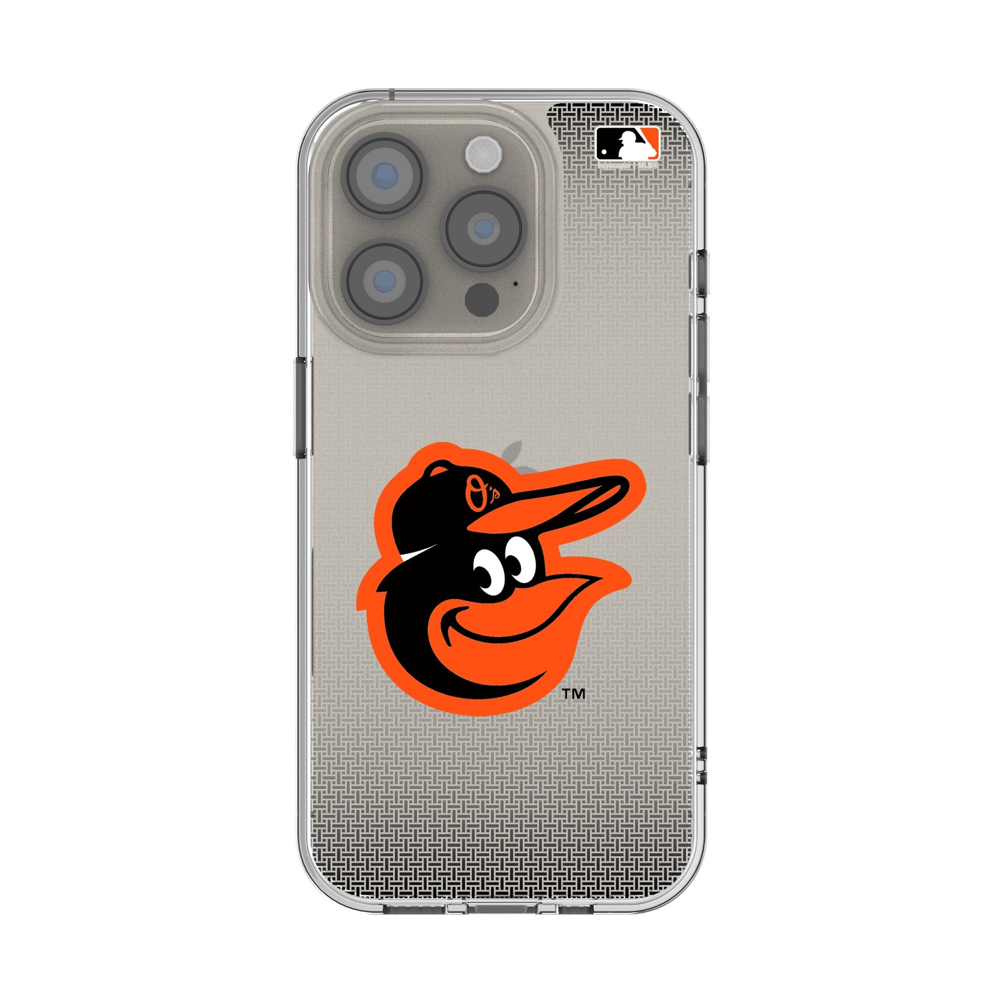 Baltimore Orioles Clear Linen Phone Case for Apple iPhone 14/13/12/11 - Slim Protective Cover with Team Logo - Perfect for Baseball Fans & Game Day