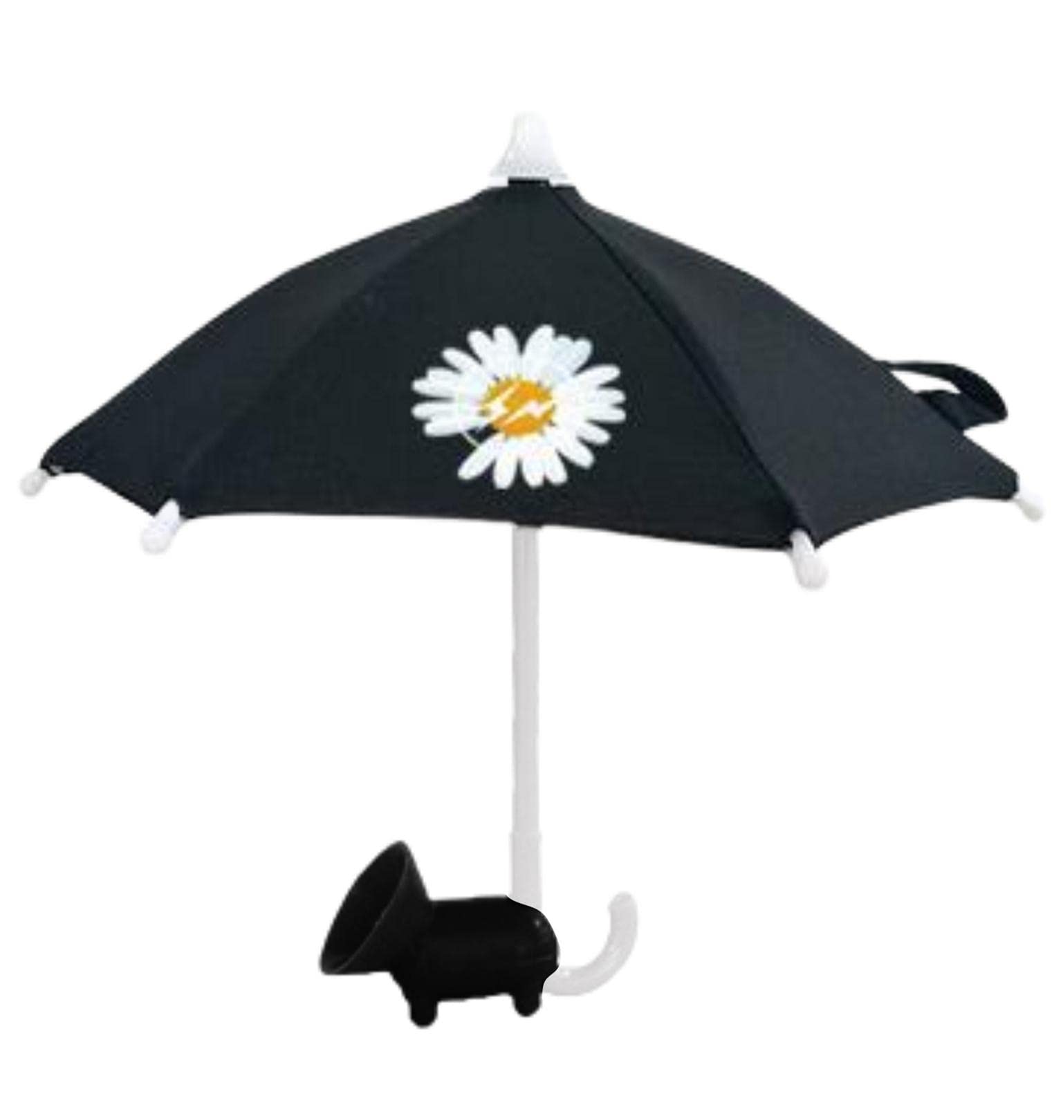 Littryee Universal Phone Sunshade Holder with Suction Cup, Adjustable Phone Umbrella Sun Visor Stand, Cell Phone Sun Shade for Outdoor Activities, Desktop Use, and Car Mounting
