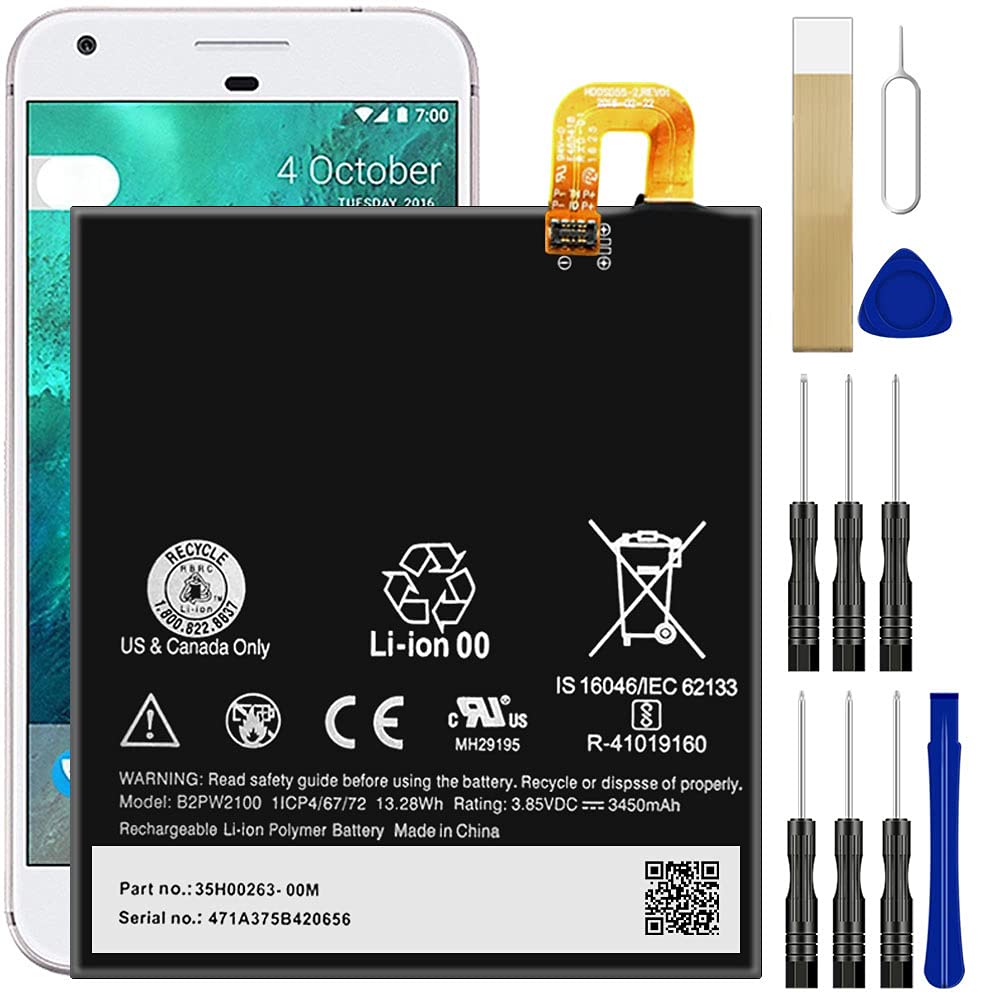 Google Pixel XL G-2PW2200 Battery Replacement with Adhesive Tool - for Extended Usage