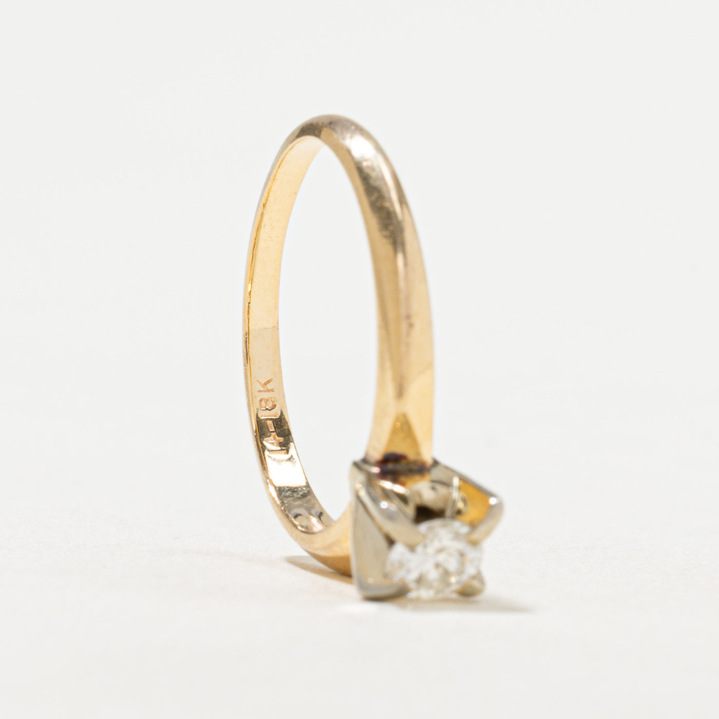 0.26ct Solitaire Diamond Ring for Women - Size 6 | Classic Engagement & Wedding Band | Perfect for Proposals, Anniversaries & Special Occasions