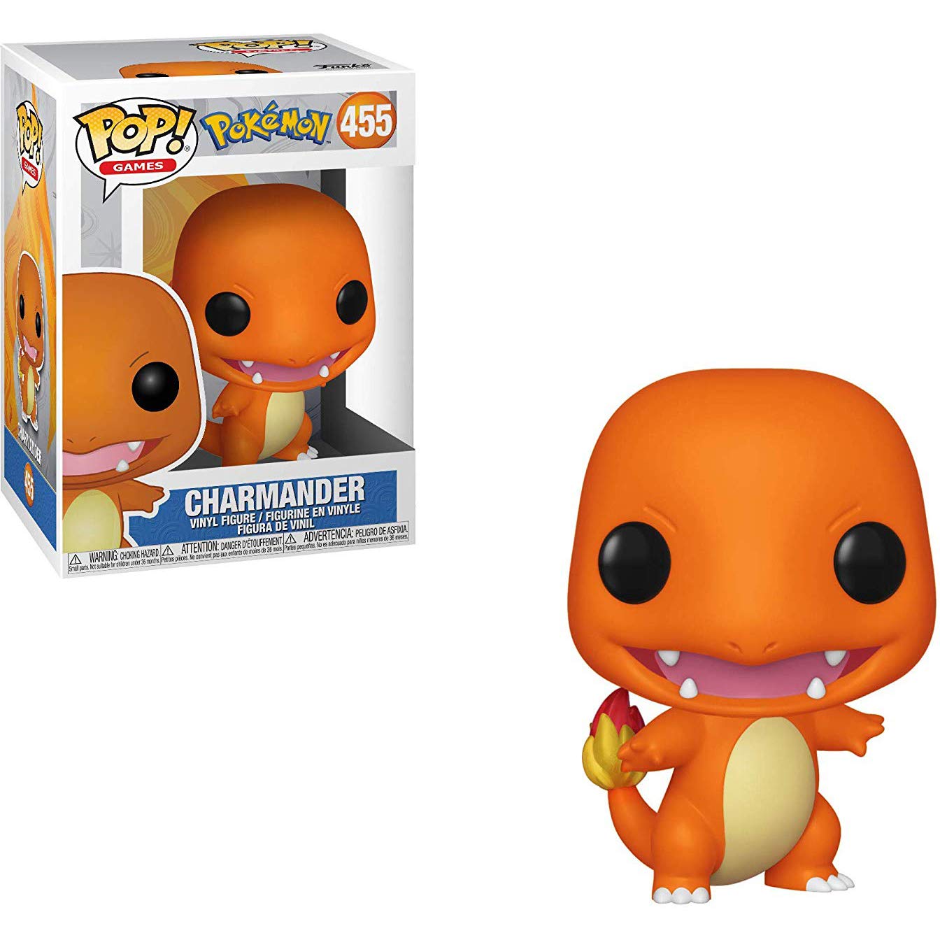 Funko Pop Vinyl Figure - Pokemon Charmander Collectible with Pop Box Protector Case | Perfect for Display, Gifts & Anime Collections