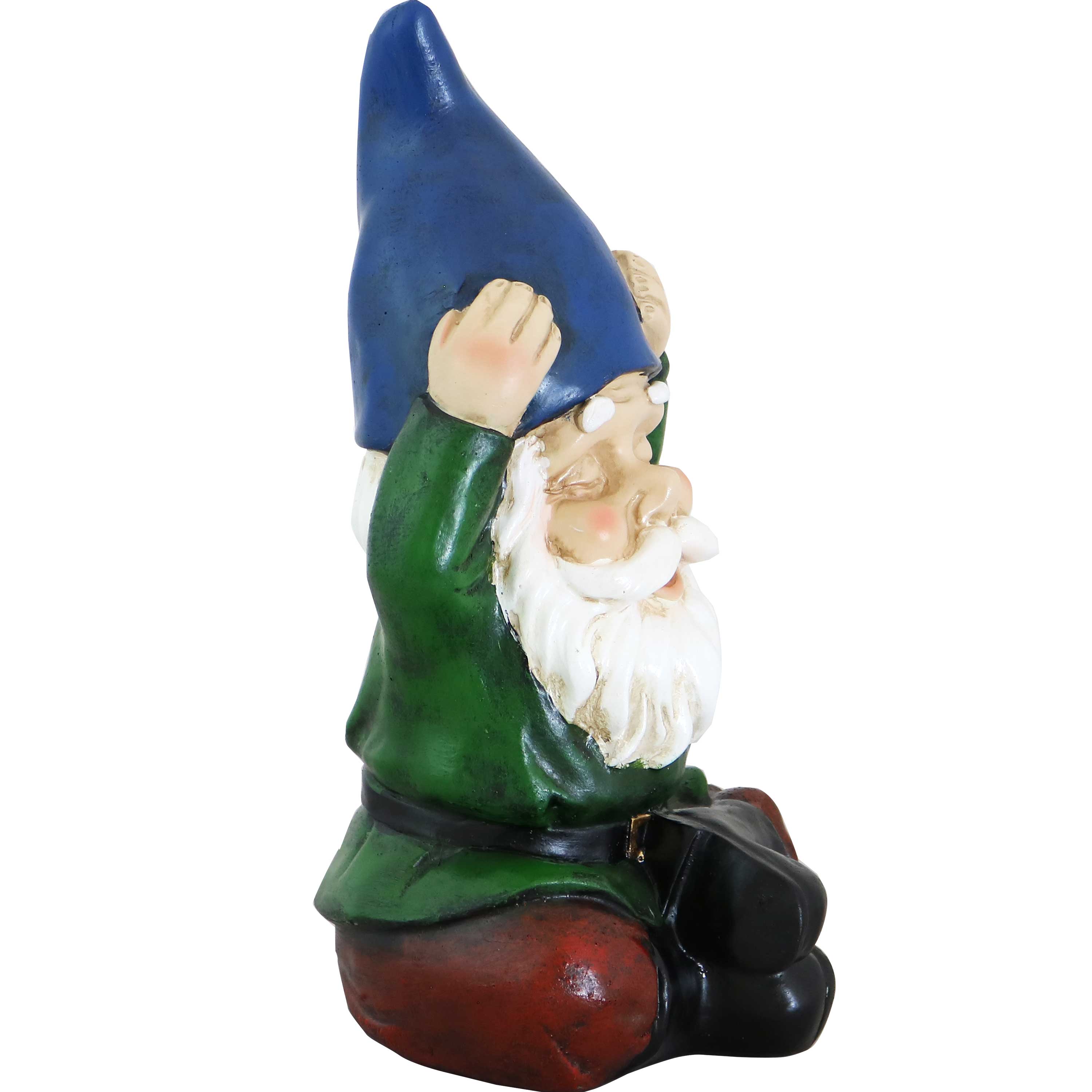 Sunnydaze Sage the Yoga Garden Gnome Statue - Outdoor Decor for Zen Gardens, Yoga Spaces & Meditation Areas - Hand-Painted Resin Gnome Sculpture