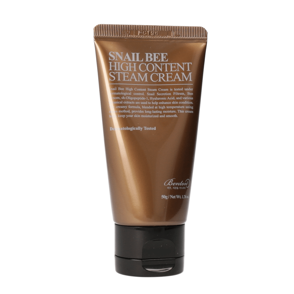 BENTON Snail Bee High Content Steam Cream 50g - Korean Skincare for Hydration & Anti-Aging - Perfect for Dry Skin & Nighttime Routine
