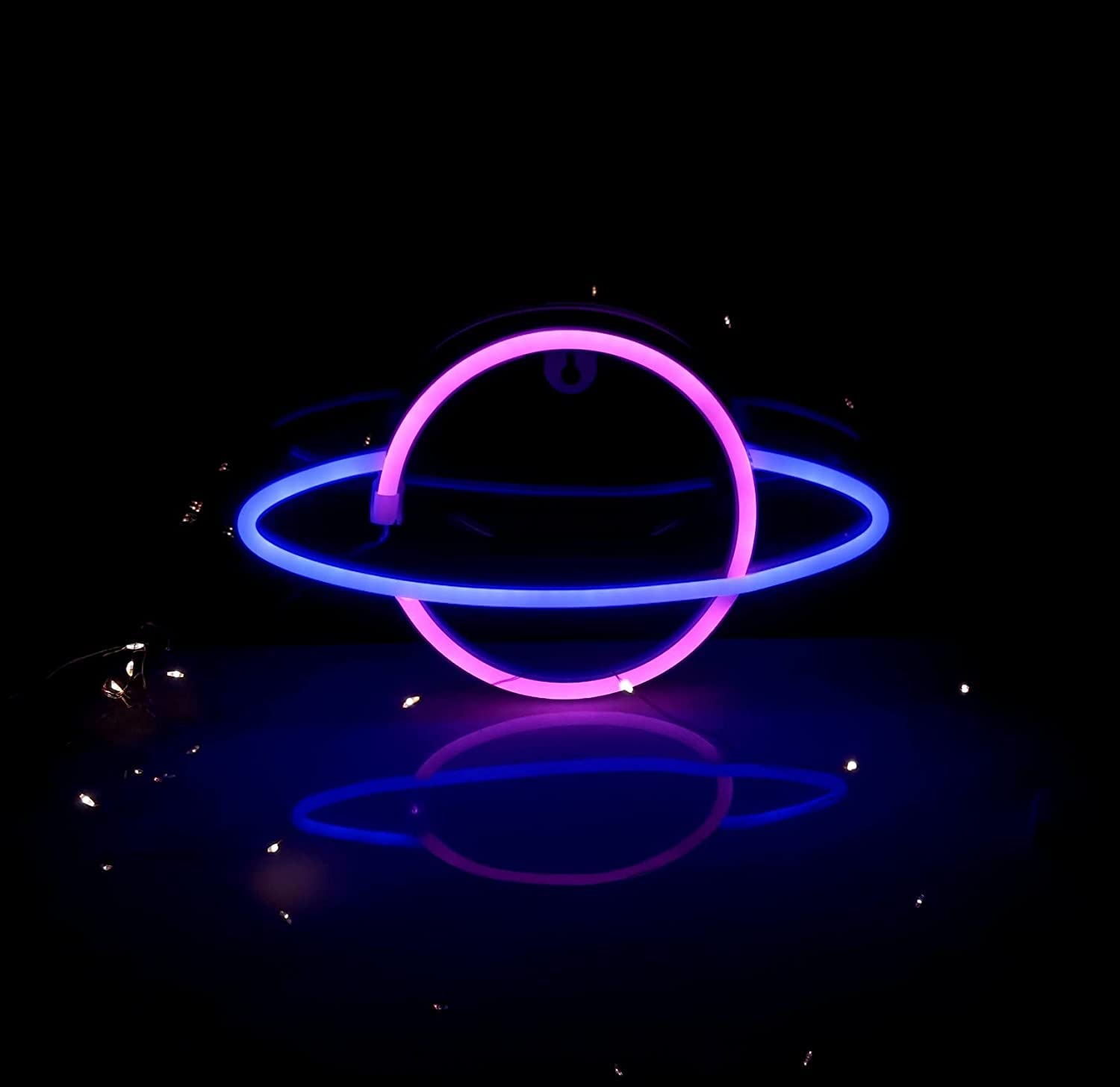 3 Pack LED Neon Wall Signs - Alien Moon Planet Light for Bedroom, Party, Bar Decor - Perfect for Birthday, Christmas & Wedding Decorations - Dimmable Custom Neon Lights for Home & Commercial Use