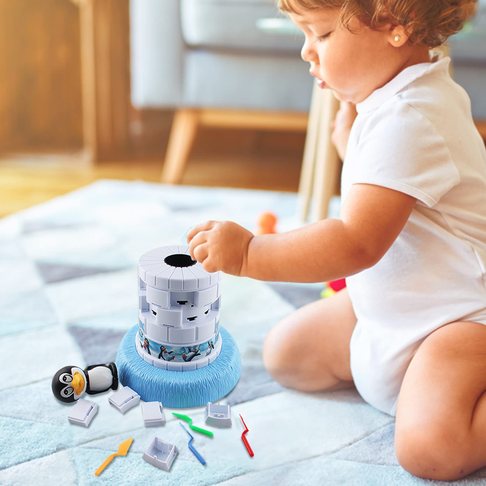 Penguin Trap Ice Breaking Board Game - Save The Penguin Family Fun, Interactive Digging Out Ice Challenge for Kids & Adults | Perfect for Family Game Nights & Party Entertainment