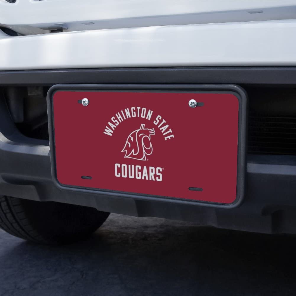 Washington State Cougar Novelty Metal Vanity License Plate - Personalized Car Decor, Gift for Cougar Fans, Tailgating & Game Day Accessories