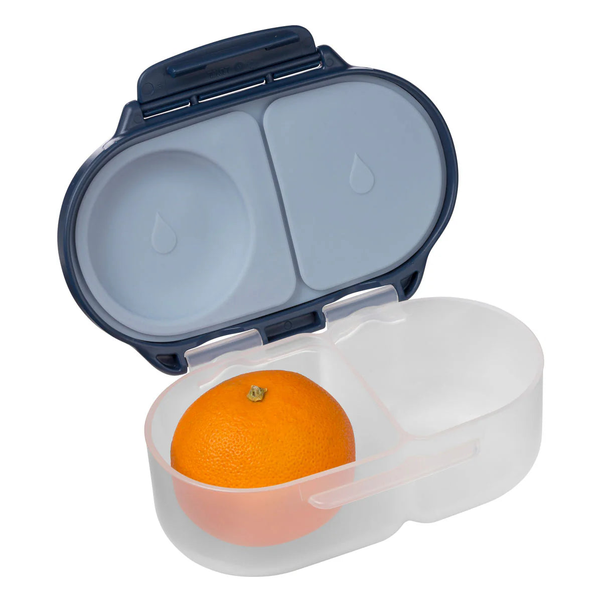 b.box Snack Box for Kids - Leak Proof & Spill Proof Food Container with Lid - Perfect for School Lunches, Travel & On-the-Go Snacks (Midnight Blue)