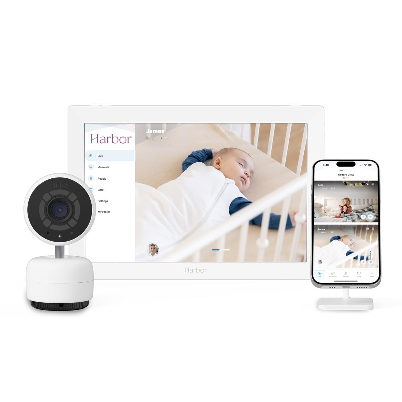 Smart Baby Monitor with 10” Tablet - Reliable Baby Monitoring with/without WiFi - Private & Secure HD Camera System - Travel Friendly for Home & Nursery - Supports Multiple Cameras + Lifetime Membership - Perfect for New Parents & Childcare