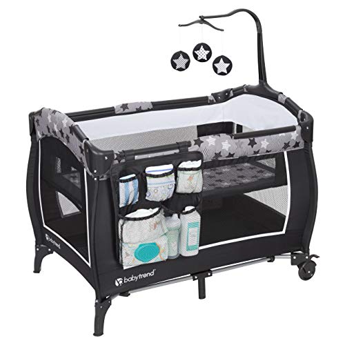 Baby Trend E Nursery Center - Portable Playard with Bassinet & Changing Table, Ideal for Newborns & Toddlers | Perfect for Home, Travel & Daycare Use