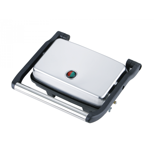 Electric Sandwich Press & Panini Maker - Stainless Steel, Non-Stick, Adjustable Temperature for Grilled Cheese, Paninis & More - Perfect for Home, Office & Camping Use
