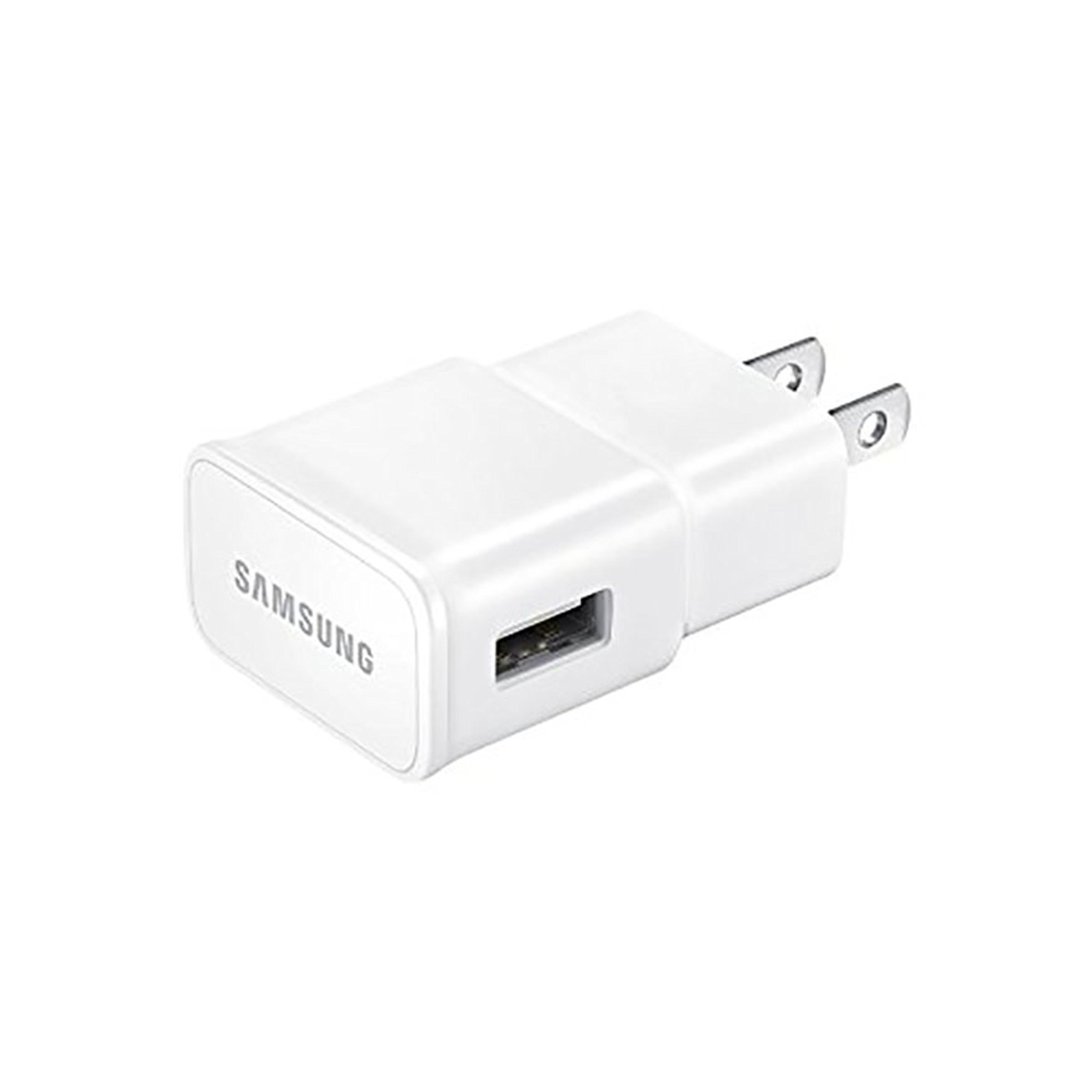 Samsung EP-TA20JWE Fast Travel Charger Adapter - White | Compact USB Wall Charger for Smartphones & Tablets | Perfect for Home, Office & Travel Use