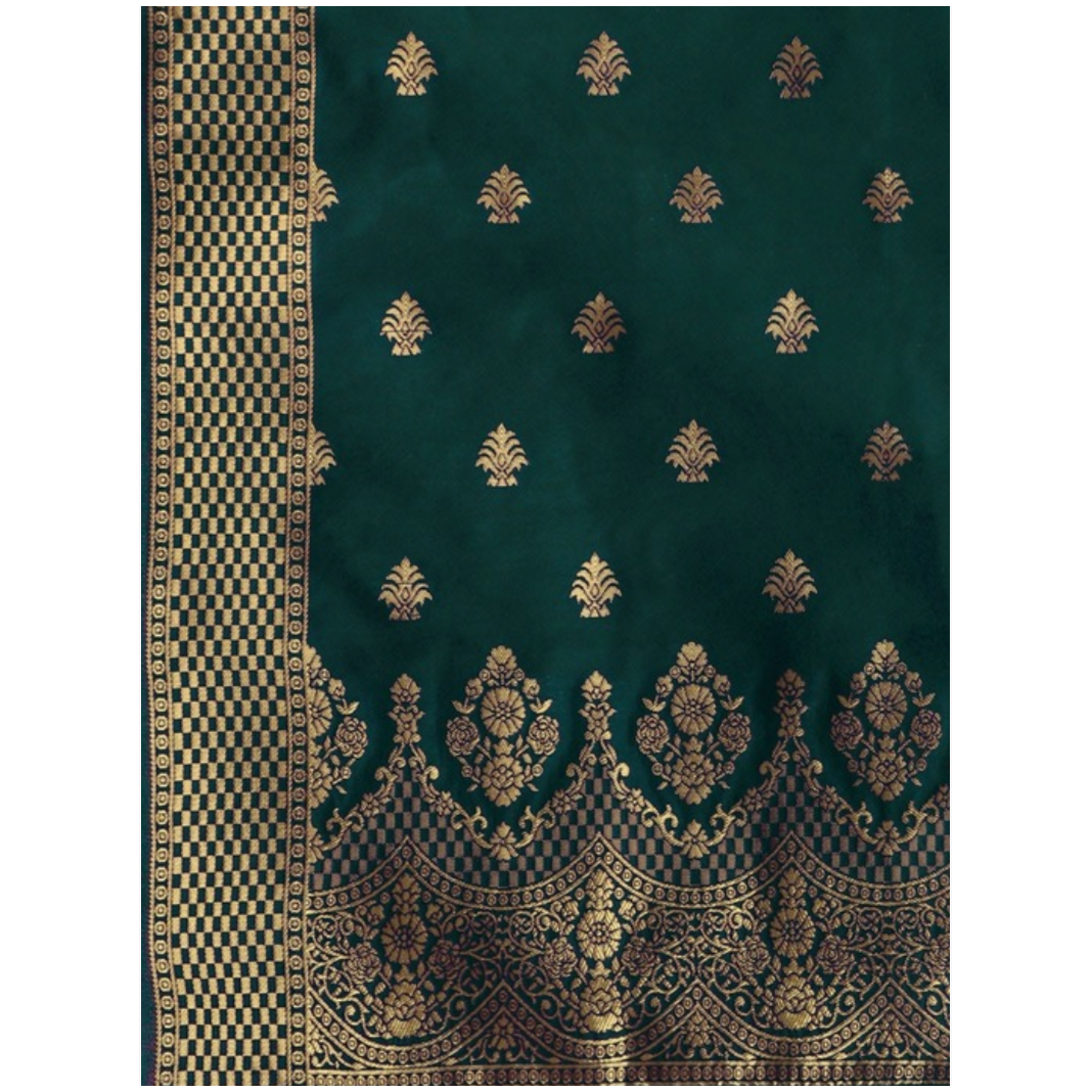 Stylish Green Sleeveless Kurta Set with Pants & Dupatta - Perfect for Indian Festivals, Weddings & Summer Outfits