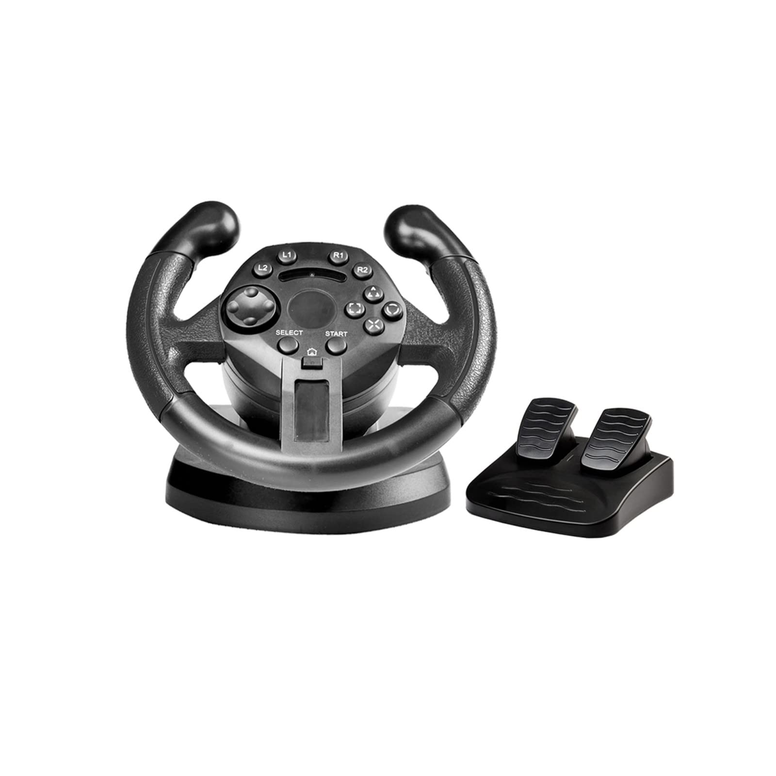 Game Racing Steering Wheel with Vibration for PS3 - Remote Controller & Joystick - Driving Gaming Handle Accessories - Perfect for Racing Games & Simulation Driving