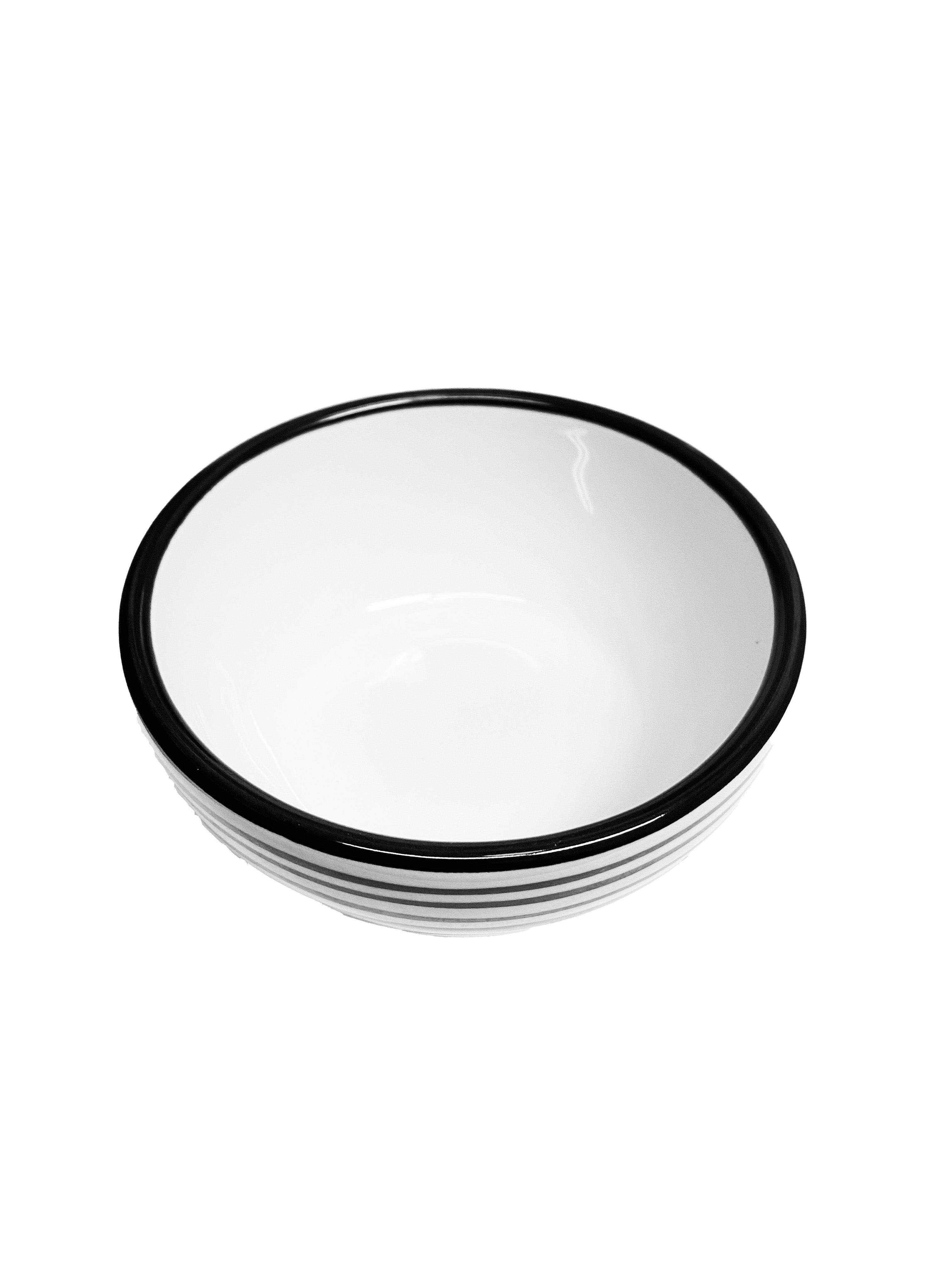 Elegant 11 oz Tuxedo Black & White Small Bowl Set - Set of 4 for Soup, Salad, Dessert | Perfect for Dinner Parties, Home Decor & Kitchen Essentials