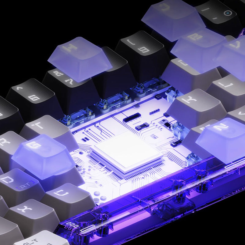 VTER JEET65 Aluminum Magnetic Switch Wired Gaming Mechanical Keyboard - RGB Backlit, Anti-Ghosting, for PC, Mac, PS4, Xbox - Perfect for Esports, Streaming & Office Work