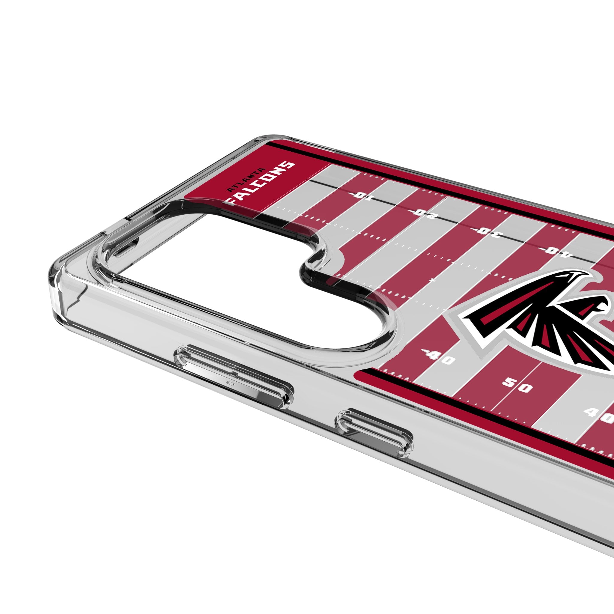 Atlanta Falcons NFL Team Field Clear Shockproof Phone Case for Samsung Galaxy S21 S22 Ultra - Perfect for Game Day & Everyday Protection