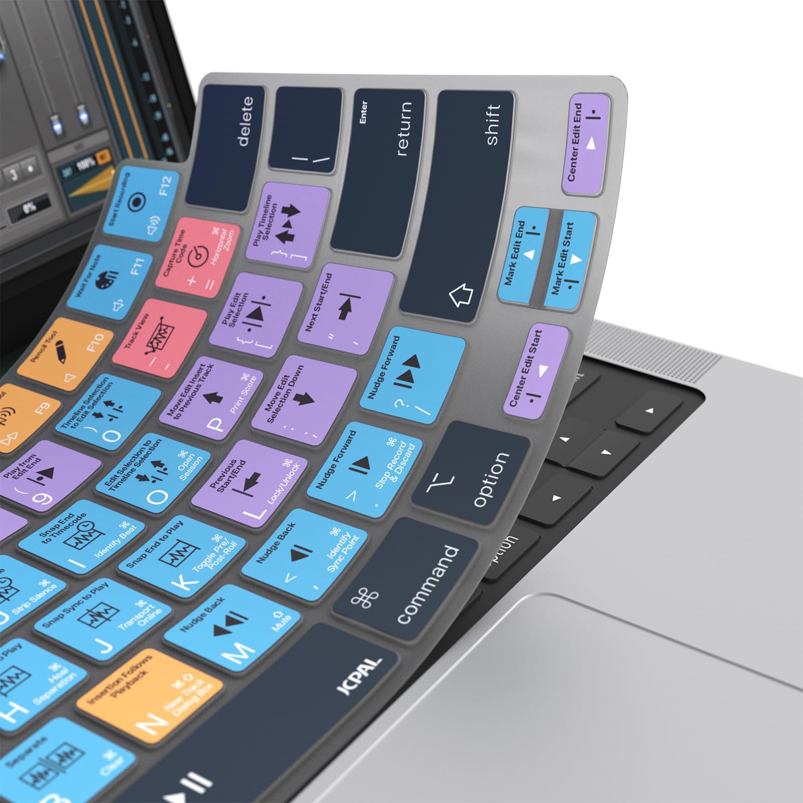 JCPal Avid Pro Tools Shortcut Keyboard Cover for MacBook Pro 14/16