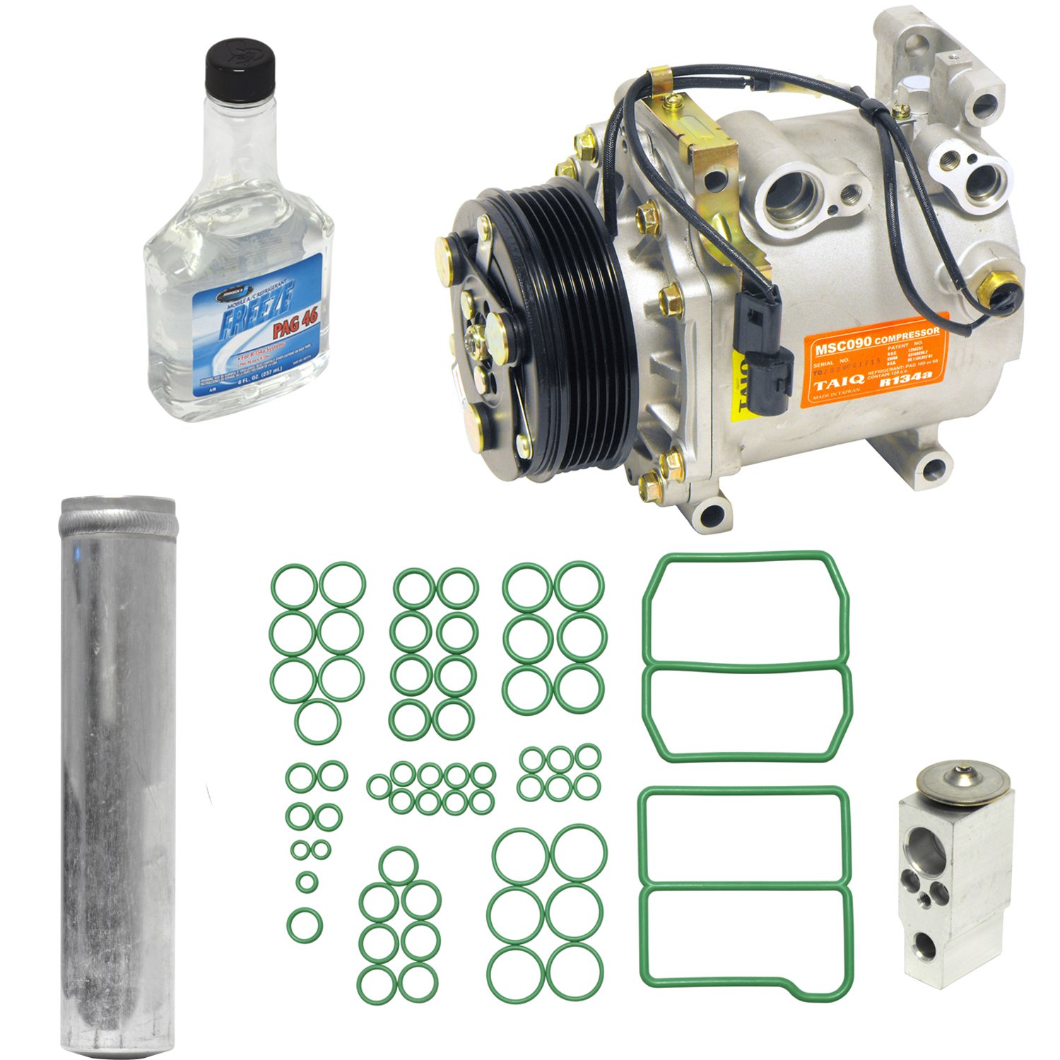 Universal Air Conditioner KT 1444 A/C Compressor & Component Kit - Replacement Parts for Car AC System Repair & Maintenance - Perfect for DIY Mechanics & Auto Shops