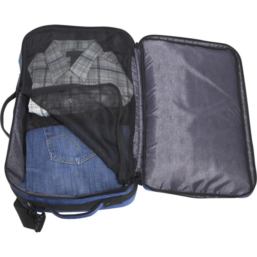 Incipio Weekender Nylon Travel Bag - Blue Checked (BG-112) | Durable Carry-On Duffel for Weekend Getaways & Business Trips | Perfect for Gym, Work & Air Travel