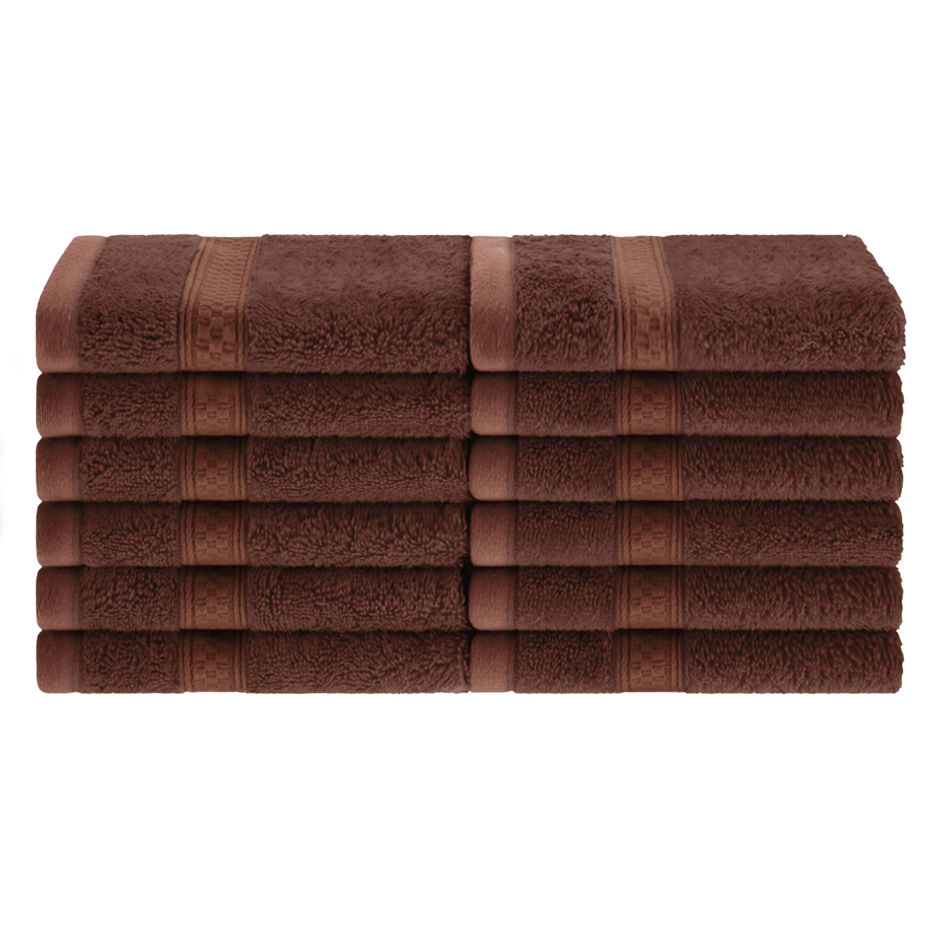 12-Piece Rayon Bamboo Blend Face Towel Set | Soft & Absorbent | Perfect for Spa, Gym & Travel