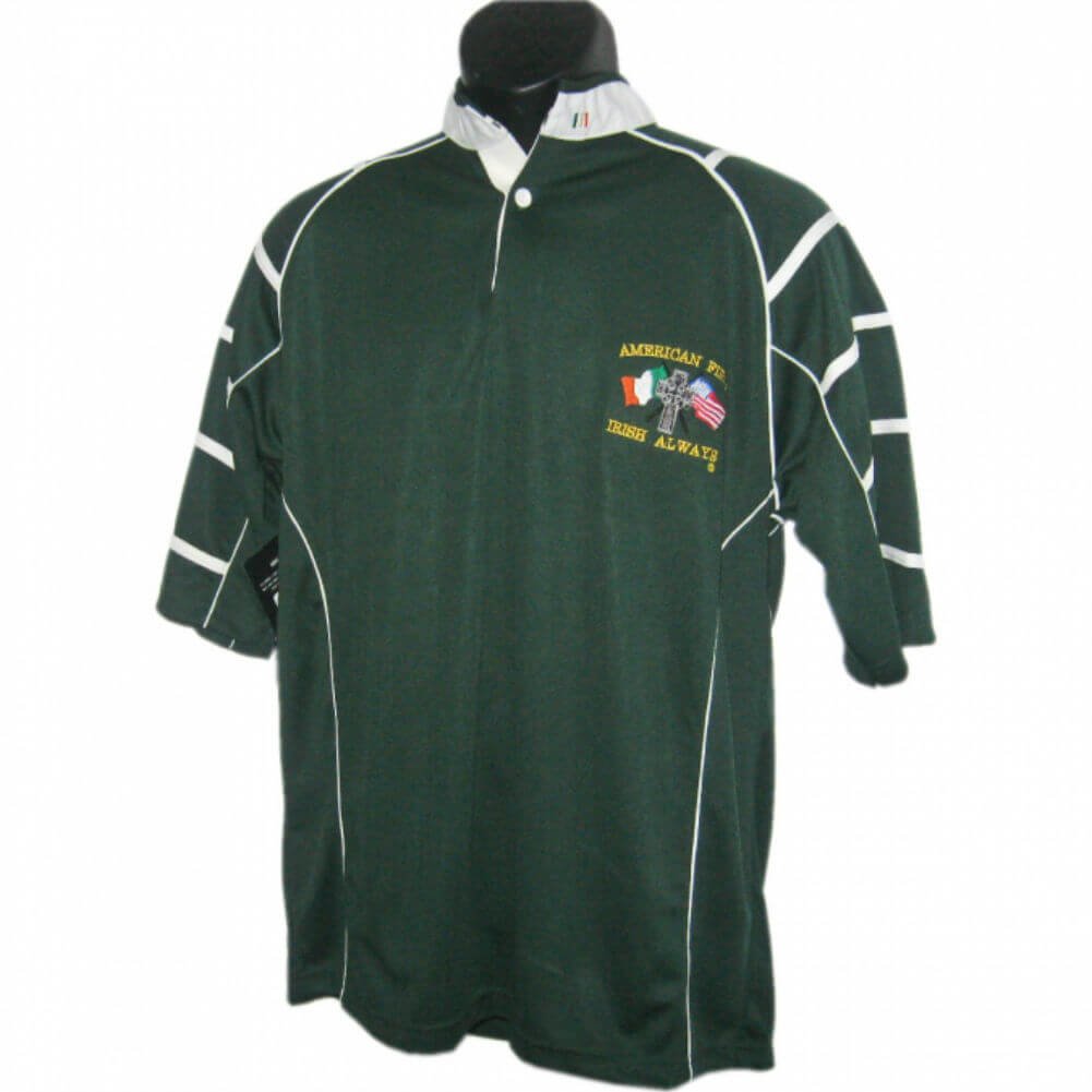 LFR America First-Irish Always Rugby Shirt | Vintage Style Rugby Jersey for Men | Perfect for Game Day, Tailgating & Casual Wear