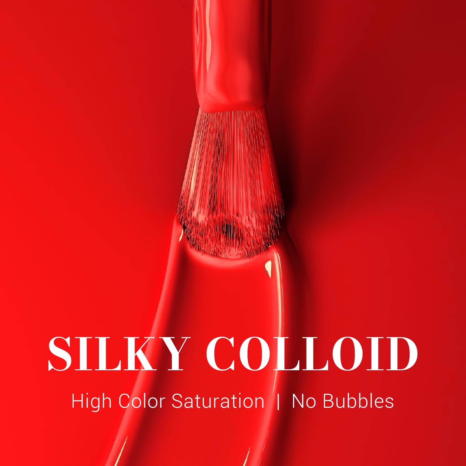 MelodySusie Red Gel Nail Polish - UV LED Soak Off for Salon & Home DIY