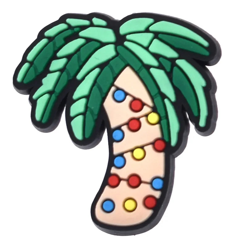Summer Island Sandy Beach Shoe Charms Pins for Crocs - Fun Decorative Accessories for Kids & Adults - Perfect for Christmas, Birthday Parties & Beach Vacations