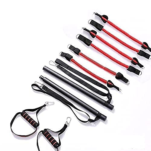 Redge Portable Gym Machine with Resistance Bands - Adjustable Home Workout Equipment for Beginners to Athletes | Foldable Training Bar for Strength & Fitness | Perfect for Home Gym, Travel & Outdoor Training (Upgraded Version)