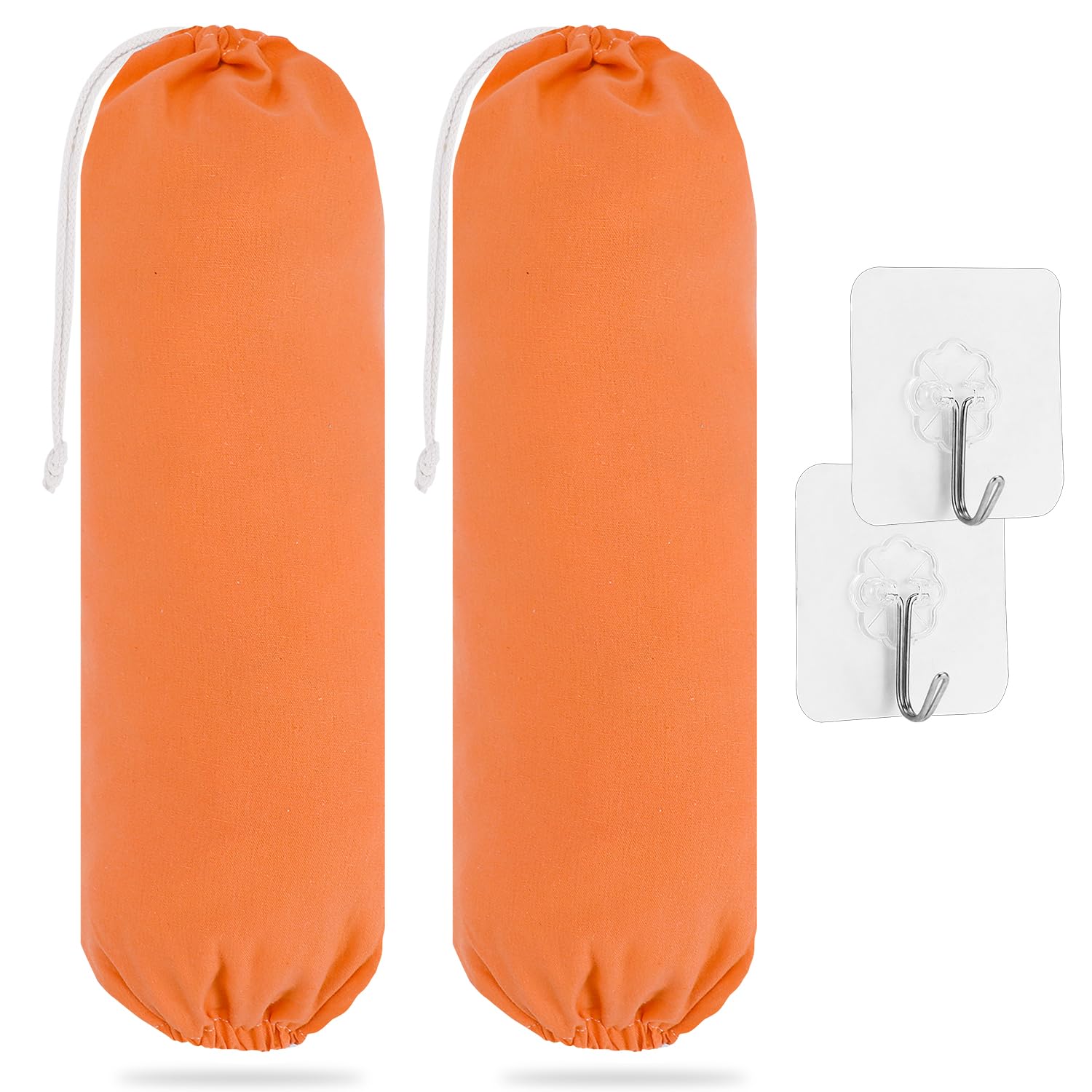 SWISSELITE 2-Pack Plastic Bag Holder - Reusable Wall-Mounted Grocery Bag Organizer & Storage Dispenser (22x9 Inches) - Perfect for Kitchen, Pantry, Laundry Room & Garage Organization