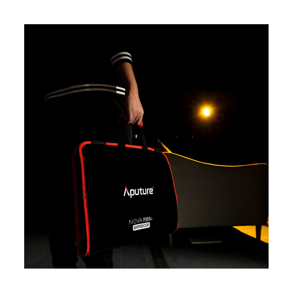 Aputure Nova P300c LED Light with Barn Doors - Professional Studio Lighting for Photography & Videography - Perfect for YouTube, Film Sets, and Indoor Shooting