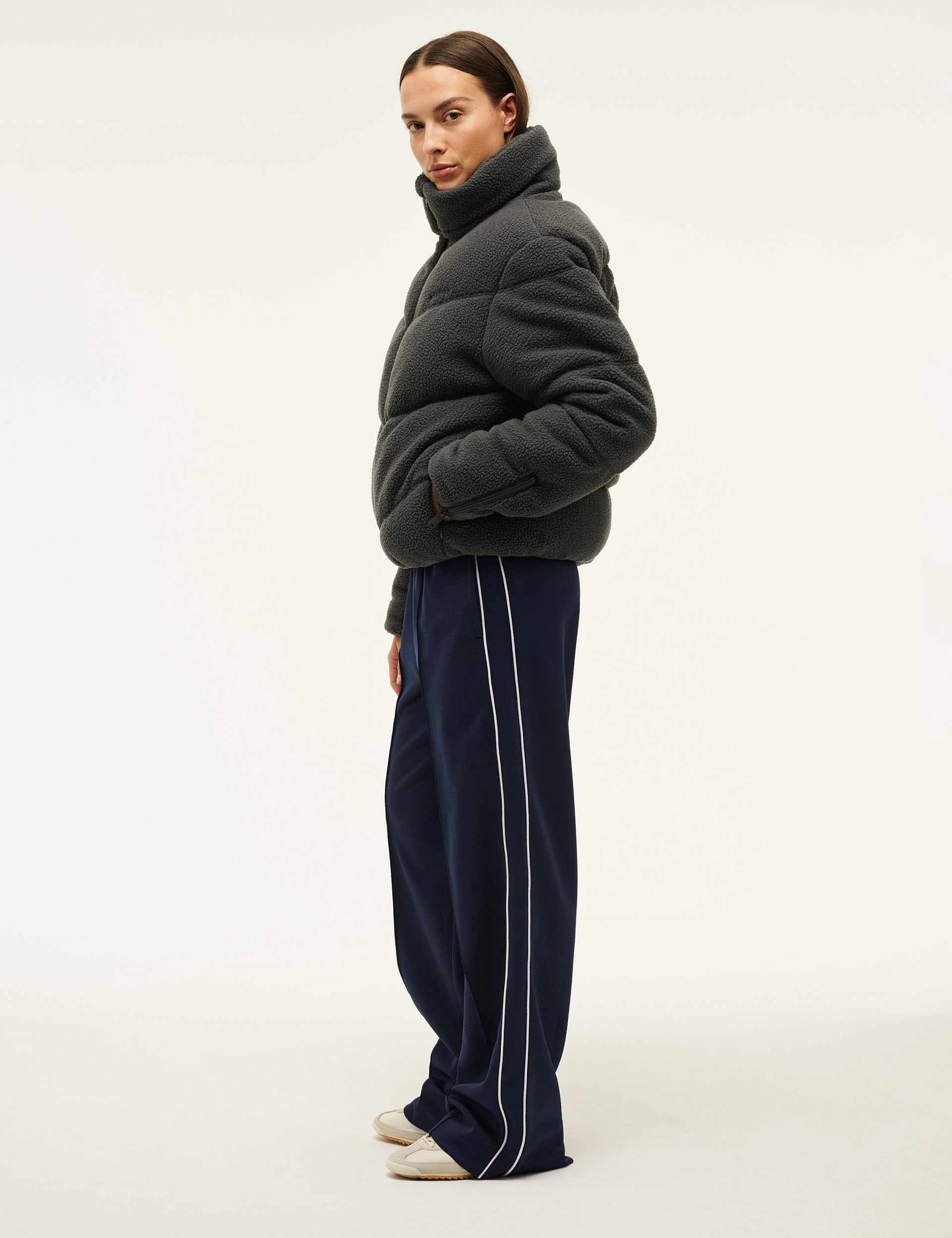 Fortune Sherpa Jacket - Premium Fleece-Lined Winter Coat in Marine Blue | Warm & Cozy Outerwear for Men & Women | Perfect for Hiking, Camping & Outdoor Adventures