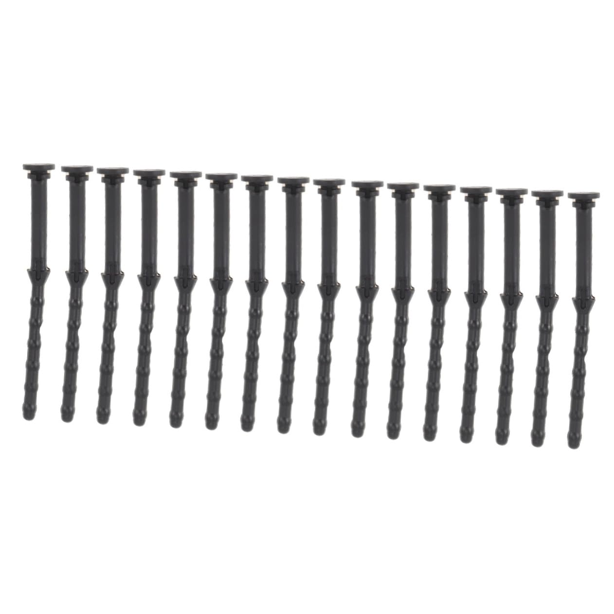 Mikikit 16 Pcs Shock-Absorbing Computer Fan Screws - Soft Vibration Dampening Mounting Rivets for PC Case, Ceiling Fan & Computer Parts | Reduce Noise & Improve Cooling Performance