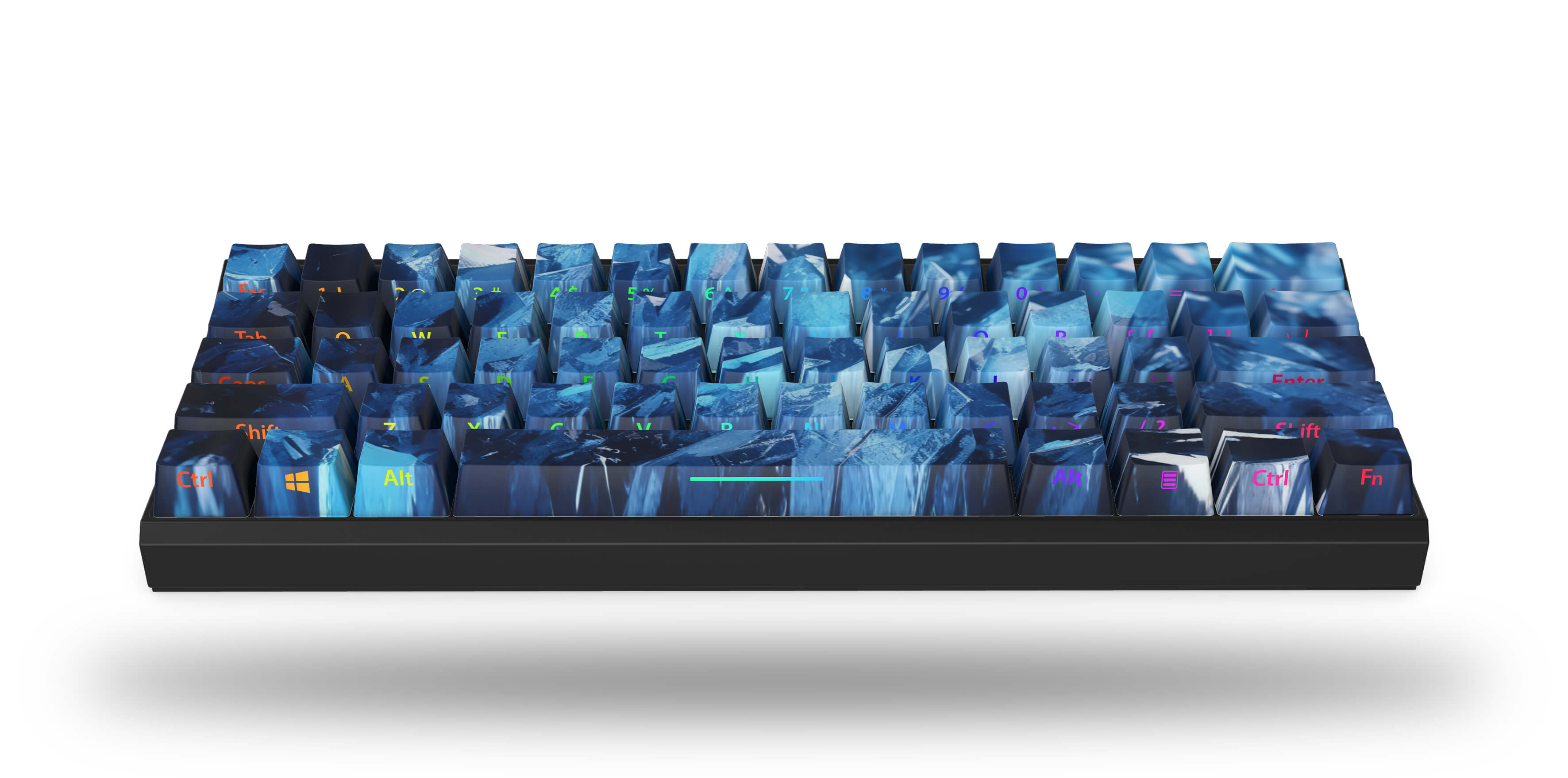 Icetride T60 Pro Mechanical Gaming Keyboard - RGB Backlit, Wired USB, Ergonomic Design for PC, Mac, Laptop - Perfect for Gaming, Typing & Office Work
