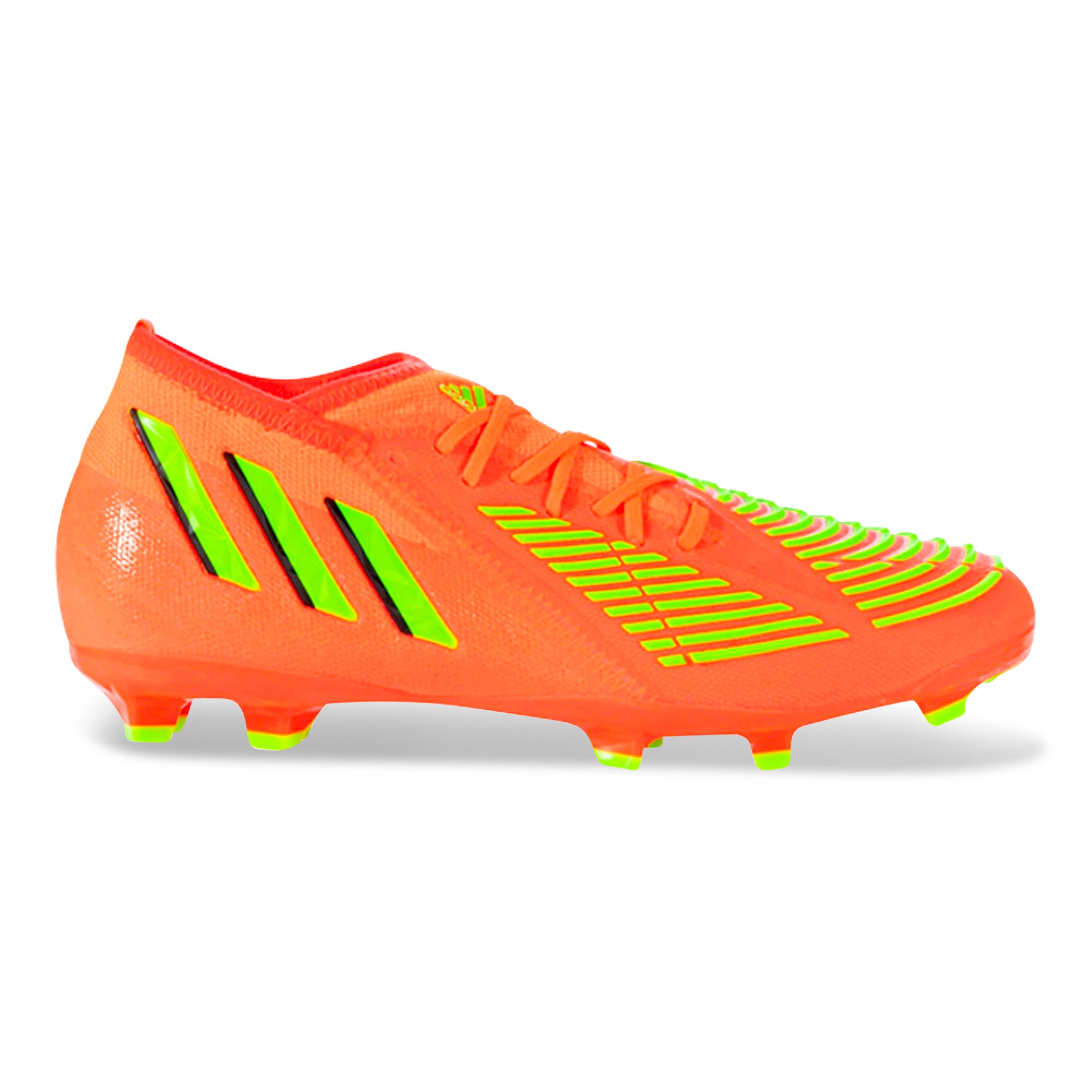 Adidas Jr. Predator Edge.1 FG Soccer Cleats for Kids - Solar Red/Solar Green Football Shoes | Youth Soccer Cleats for Artificial Grass Fields & Outdoor Matches