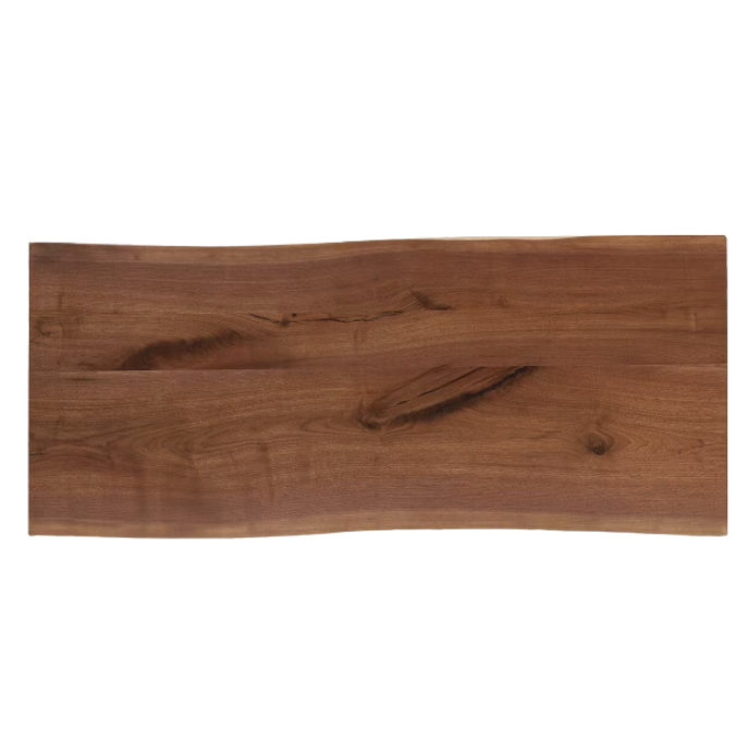 Premium Black Walnut Solid Wood Natural Edge Dining Table – Handcrafted Large Board for Rustic & Modern Home Decor – Perfect for Family Gatherings & Dinner Parties
