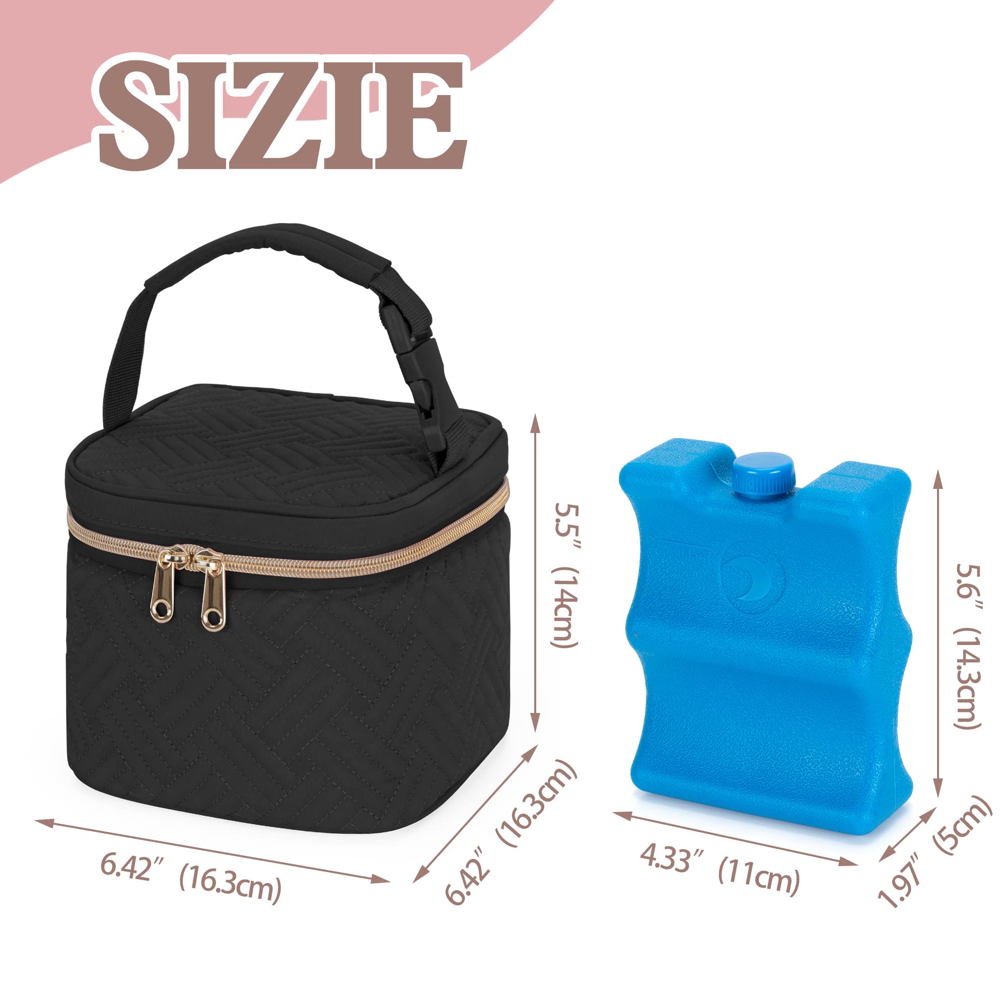 Fasrom Wearable Breast Pump Tote Bag - Compatible with Medela Pump in Style, Insulated Bottle Bag Fits 4 Baby Bottles (5 oz) - Perfect for Working Moms, Travel & On-the-Go Pumping