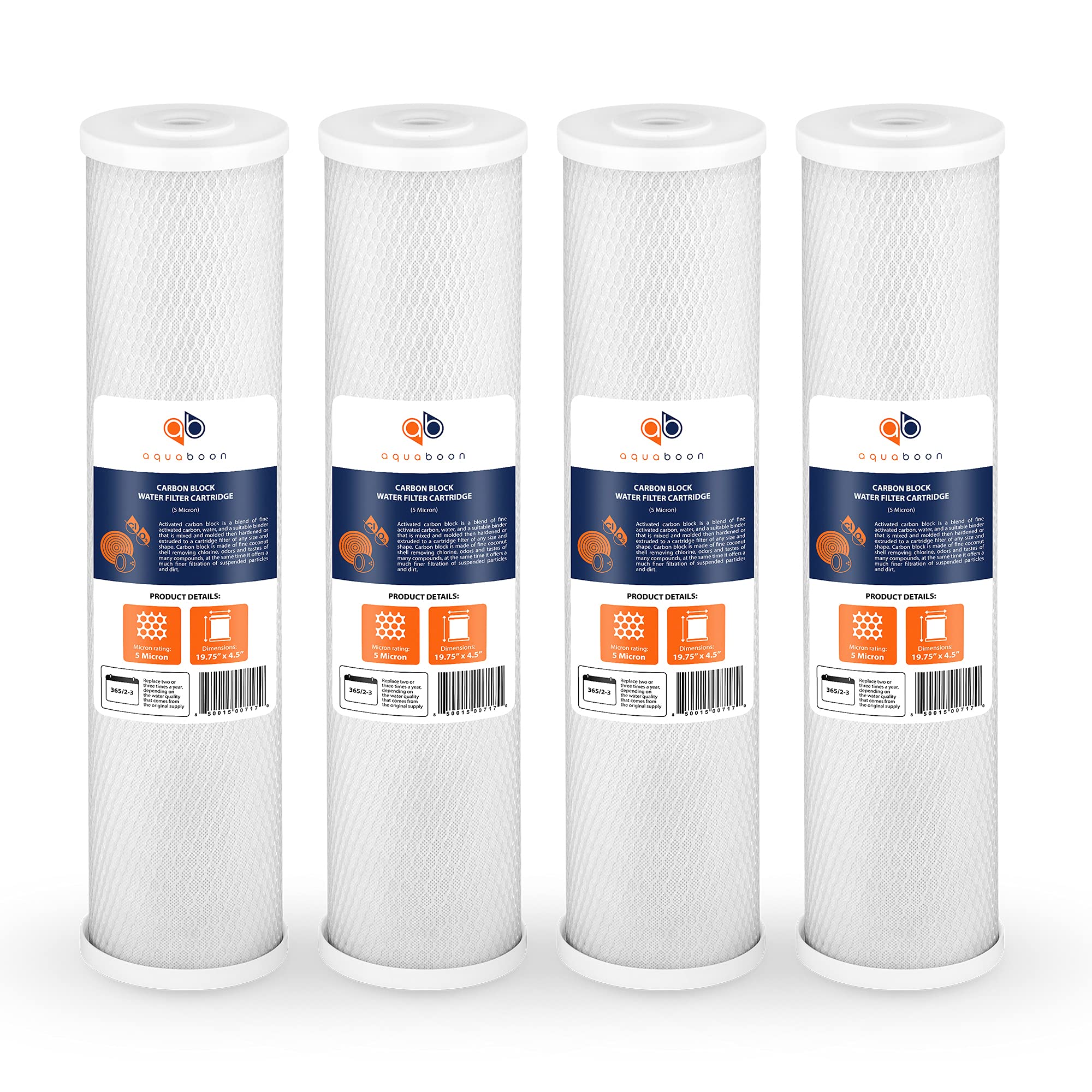 Aquaboon 5 Micron Carbon Block Water Filter Replacement (20
