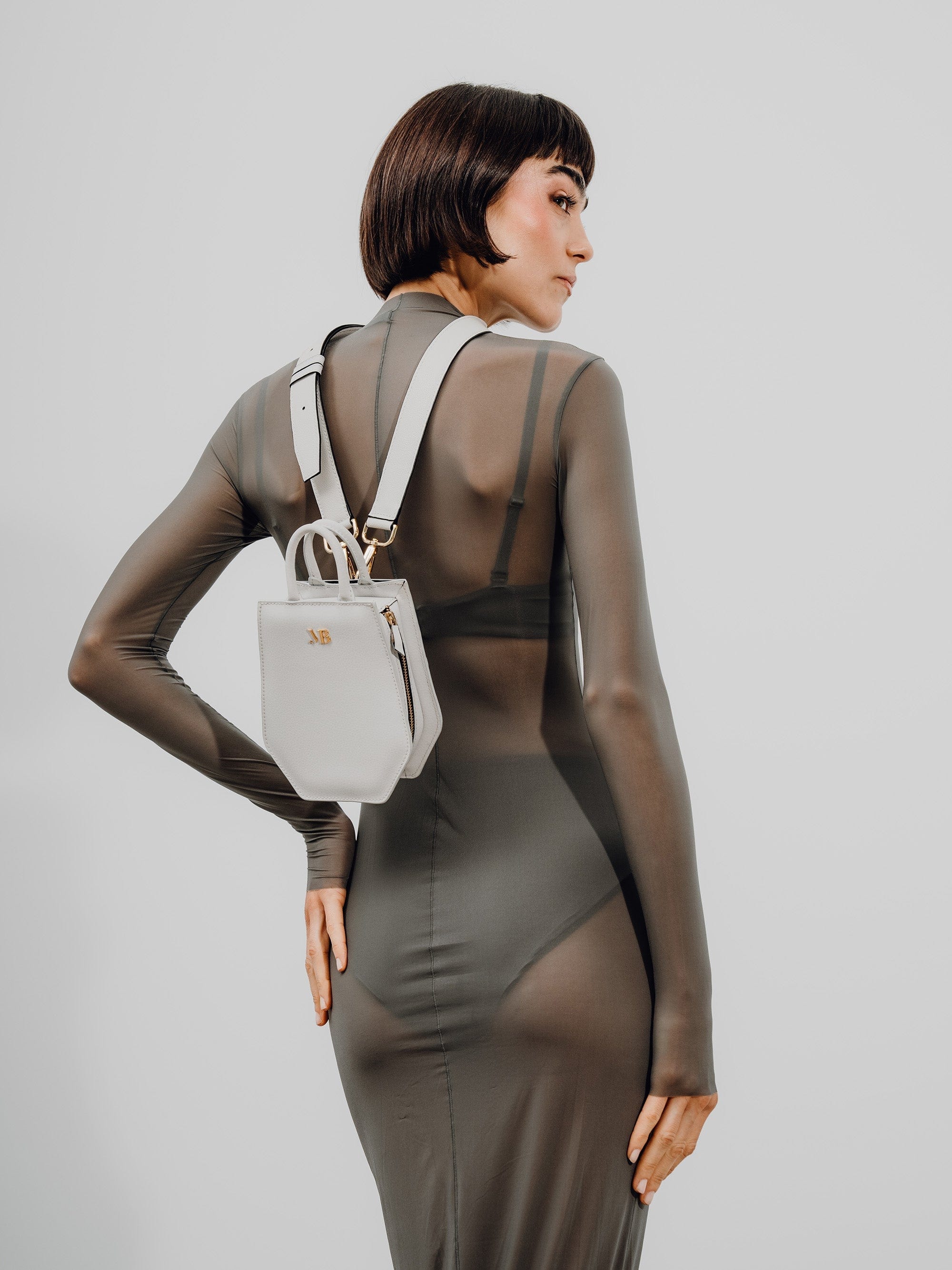 Mini Elay MIRUM® Vegan Leather Crossbody Bag for Women | White | Perfect for Everyday Use, Travel & Casual Outings
