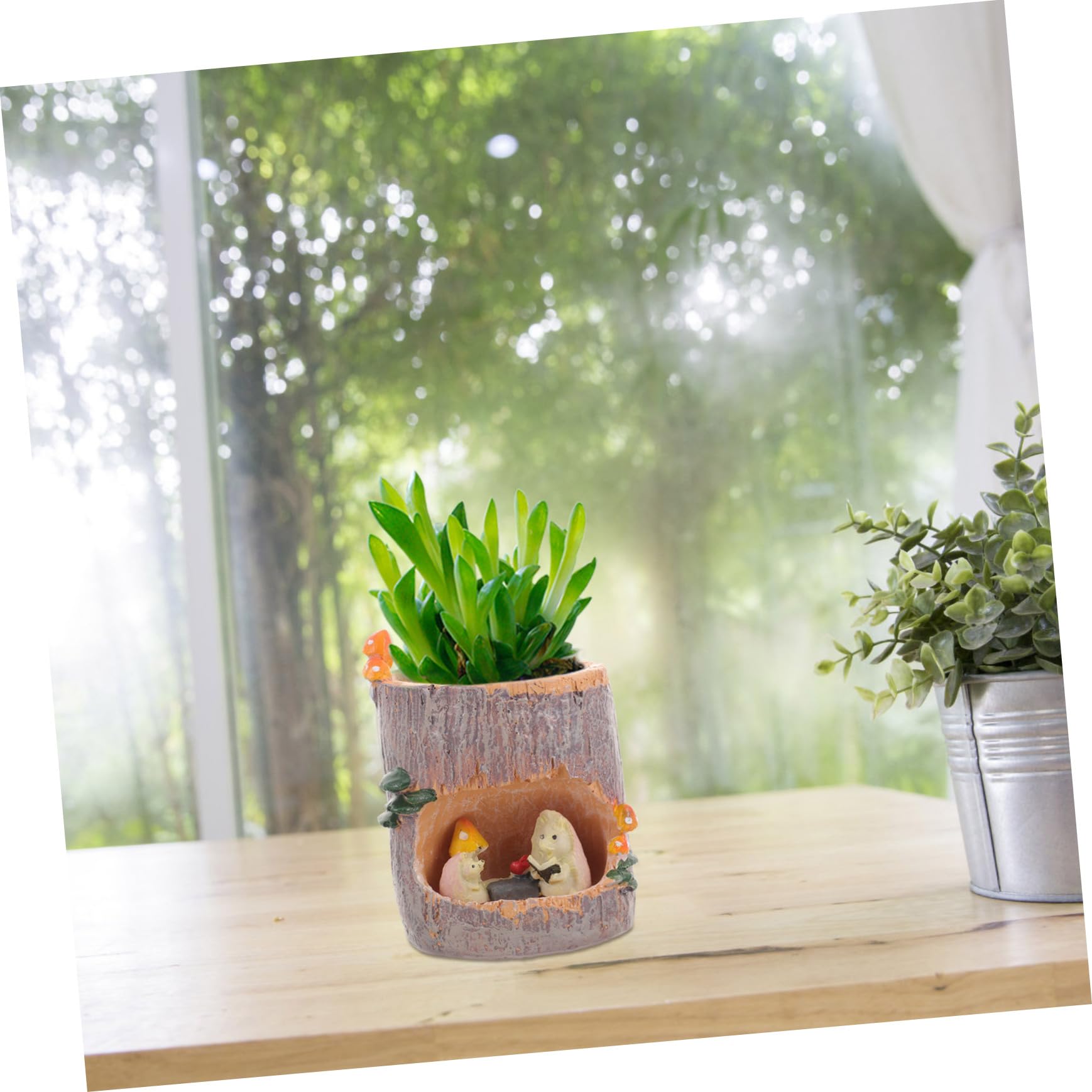 Gadpiparty Flower Sedum Succulent Pot - Decorative Ceramic Planter for Indoor/Outdoor Plants, Succulents, Flowers - Perfect for Home Garden, Balcony, Office Desk Decor