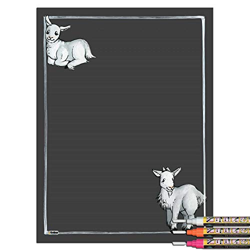 White Goat With 3 Bright Markers