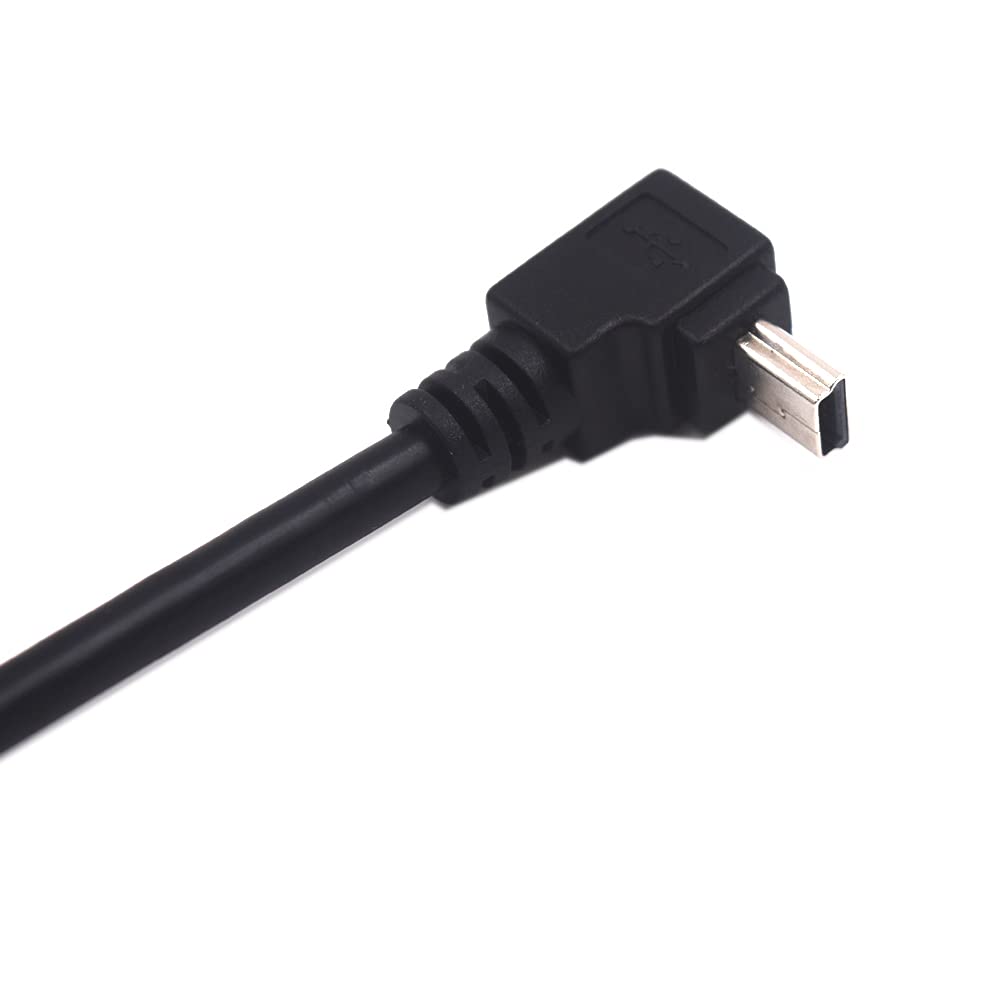 0.3m USB Extension Cable with 90° Downward Angle & Screw Mount - Perfect for Tight Spaces, Under Desk Cable Management, and Industrial Applications