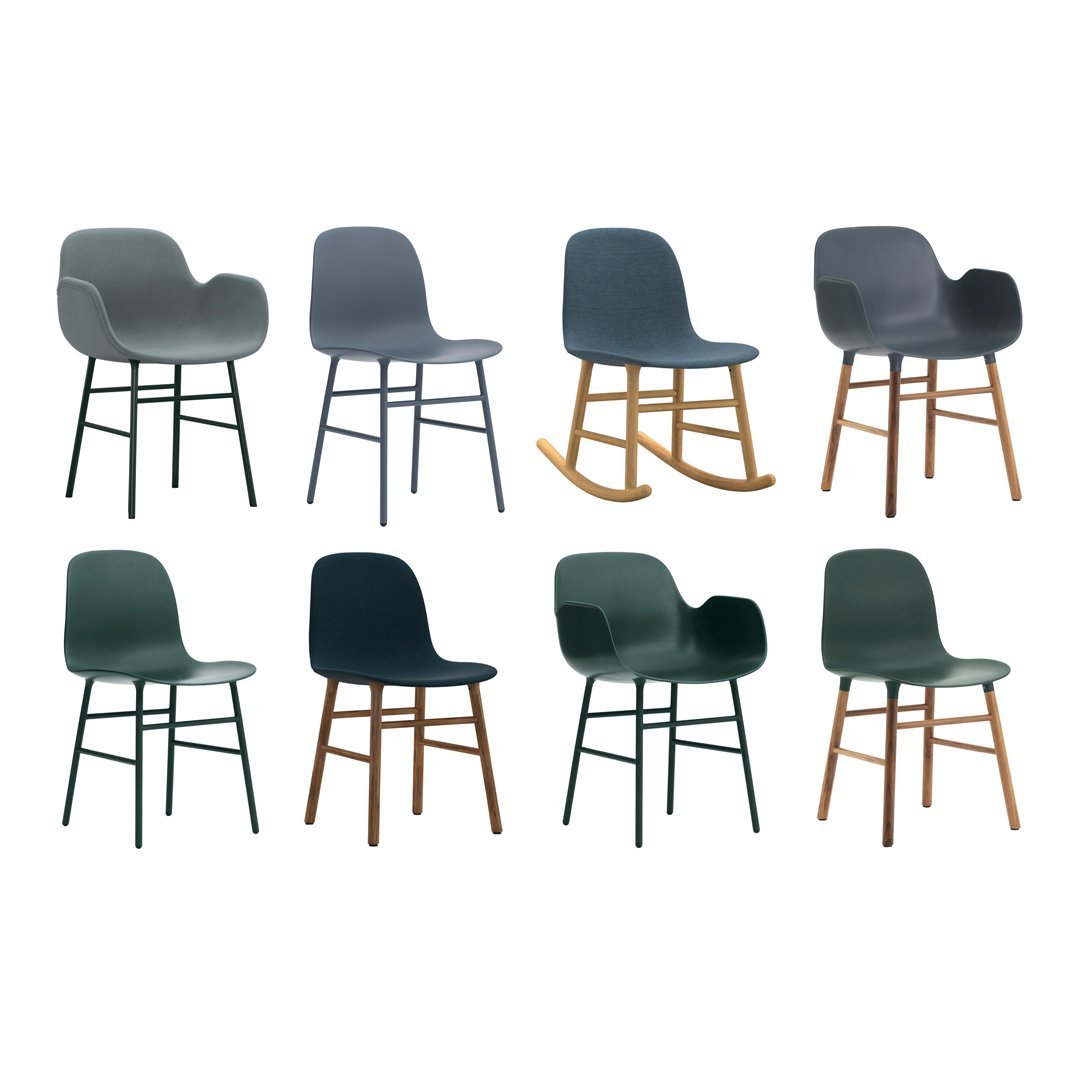 Modern Form Armchair with Sturdy Metal Legs & Soft Upholstery - Perfect for Living Room, Office, or Reading Nook