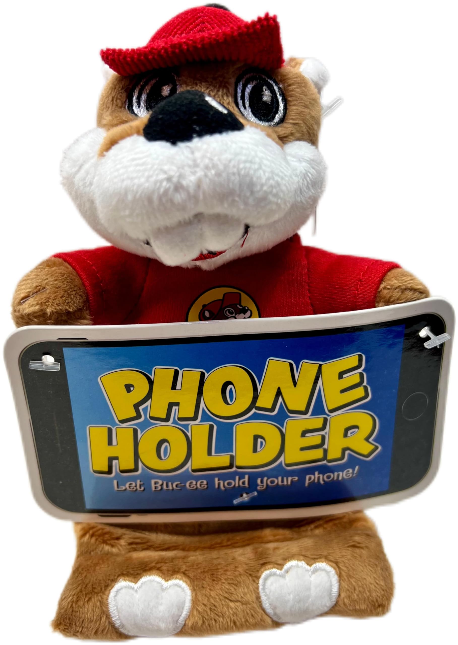 Buc-ee's Beaver Plush Phone Holder Stand - Cute & Functional Phone Dock for Desk, Car, and Home Use | Perfect Gift for Fans
